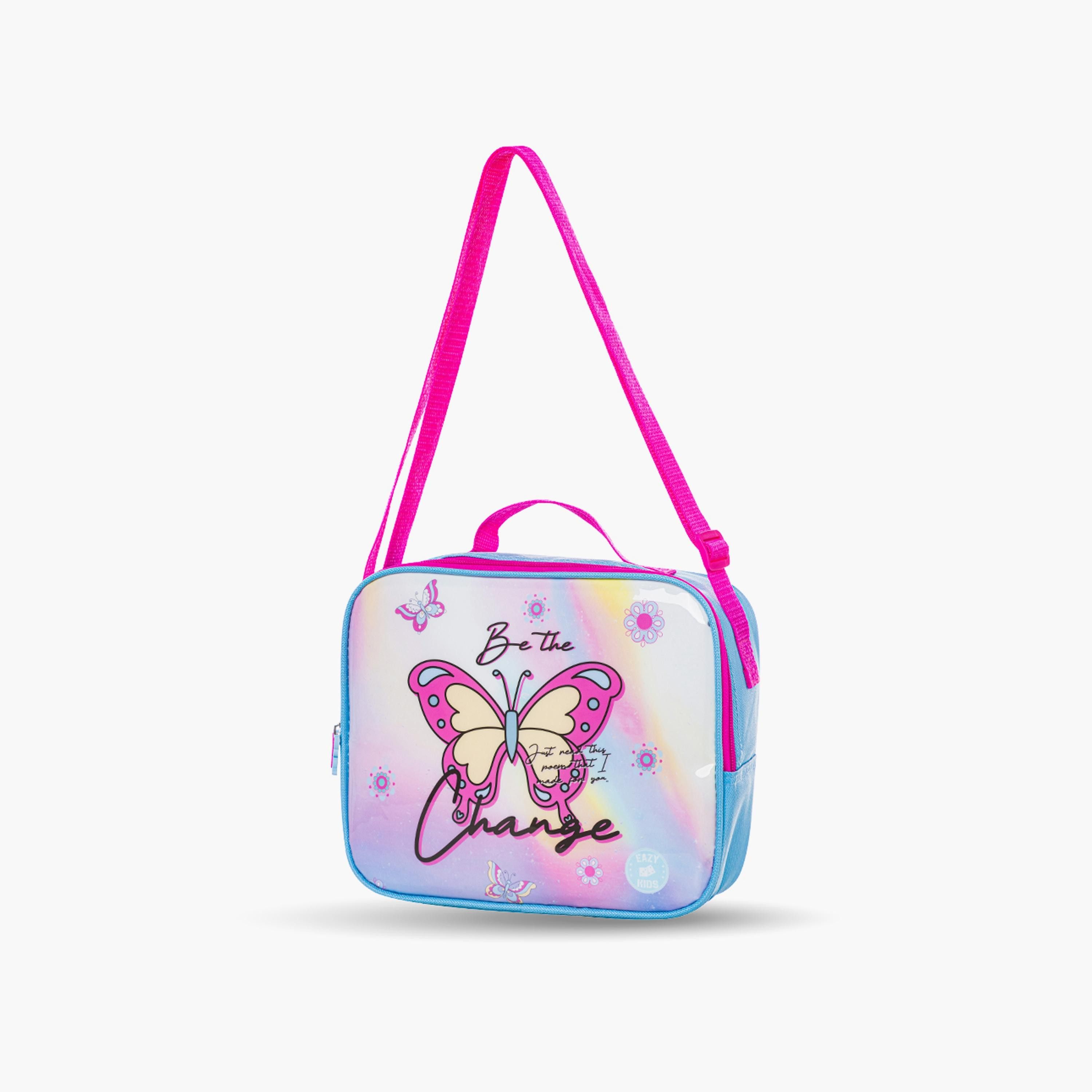 Eazy Kids 5-Piece Printed Trolley School Bag - Butterfly - 16 Inch-school-bagsandbackpacks-trolleybags-image-9