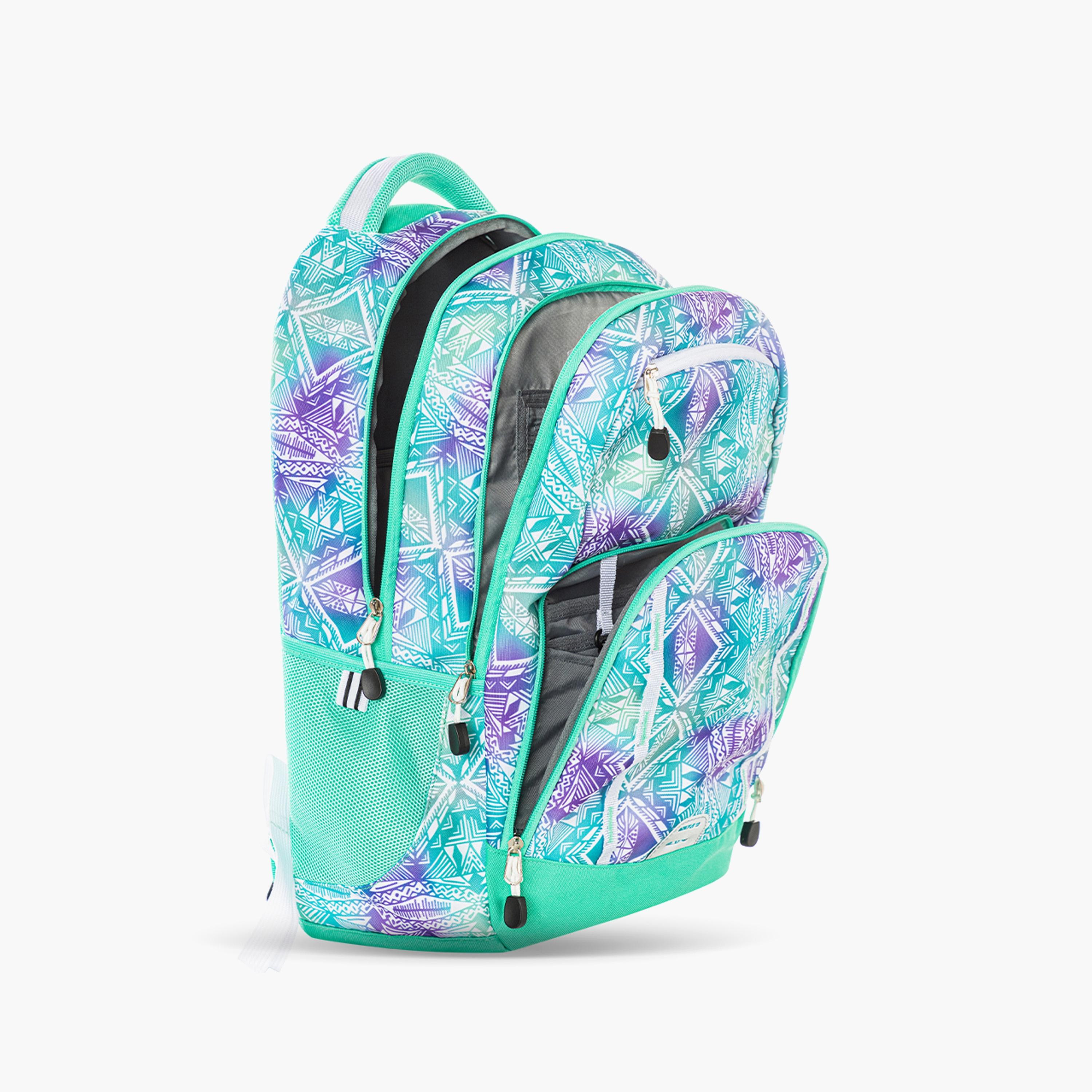 Eazy Kids Printed School Bag - Geometrical - Green - 18 Inch-school-bagsandbackpacks-backpacks-image-4