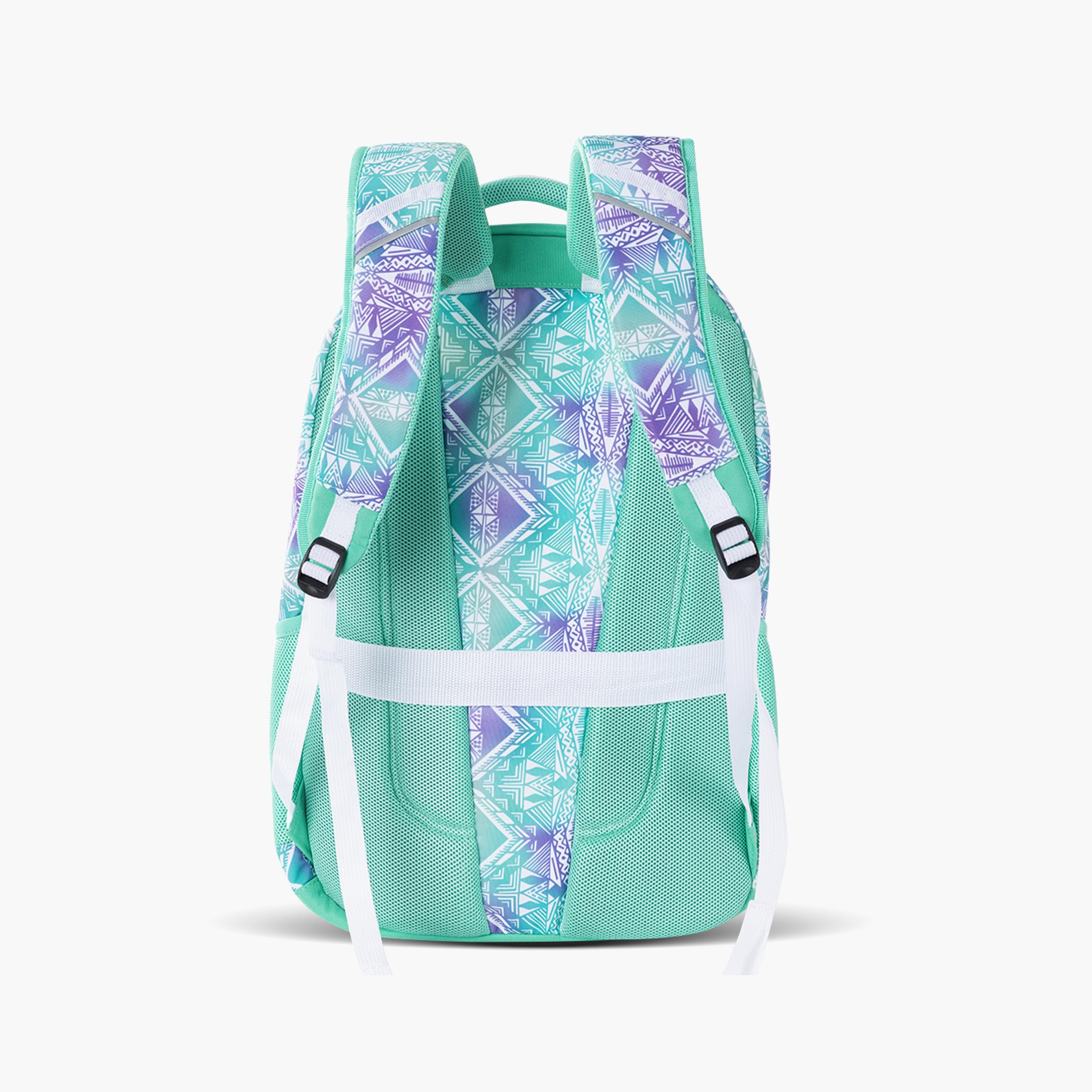 Eazy Kids Printed School Bag - Geometrical - Green - 18 Inch-school-bagsandbackpacks-backpacks-image-5