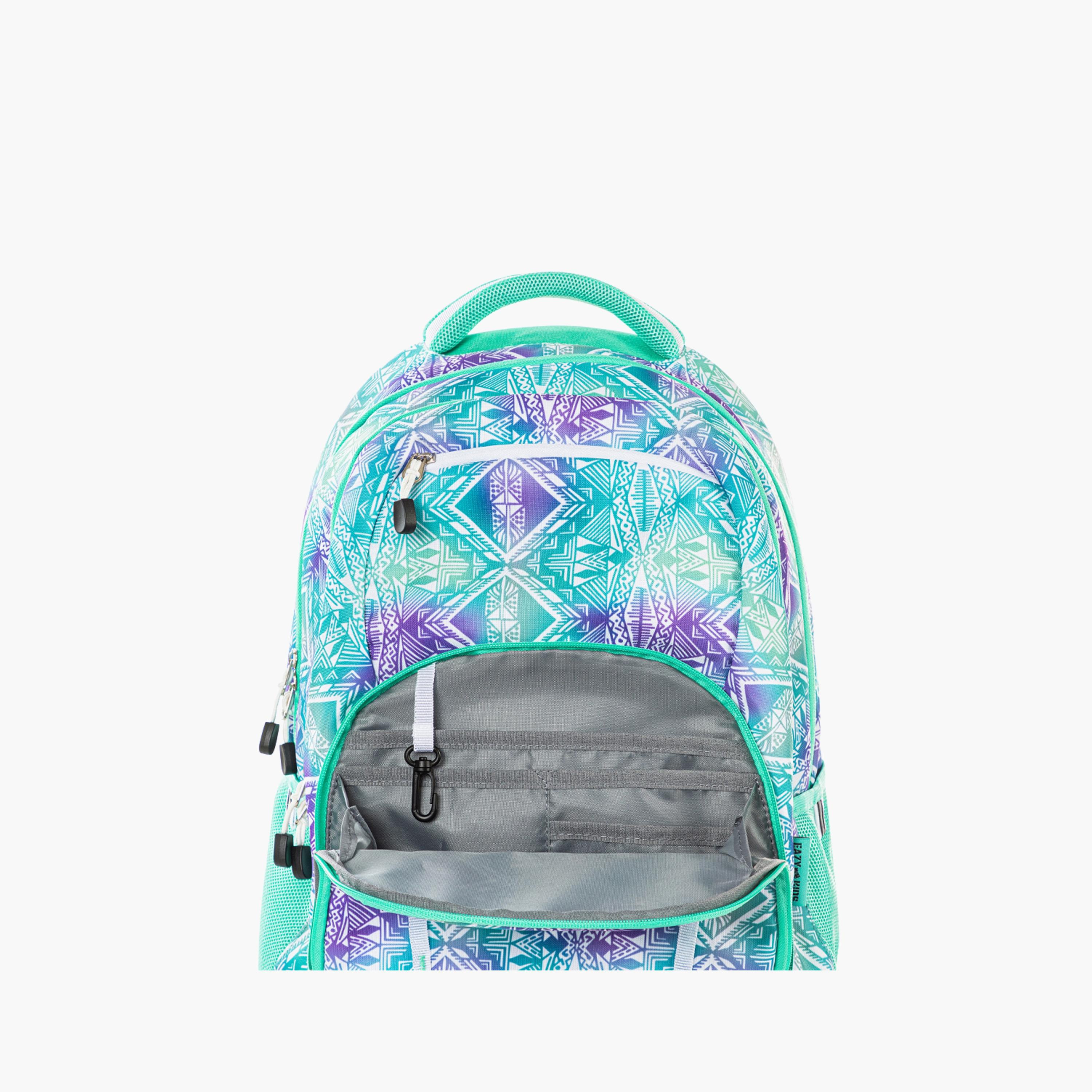 Eazy Kids Printed School Bag - Geometrical - Green - 18 Inch-school-bagsandbackpacks-backpacks-image-6