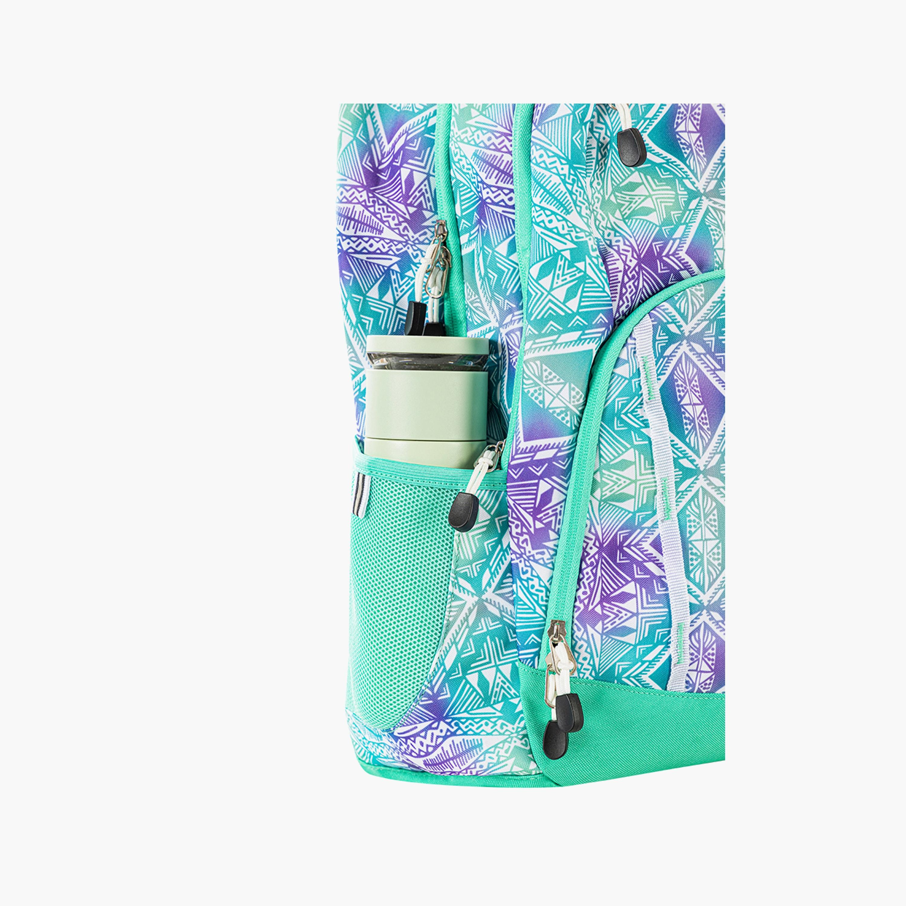 Eazy Kids Printed School Bag - Geometrical - Green - 18 Inch-school-bagsandbackpacks-backpacks-image-7