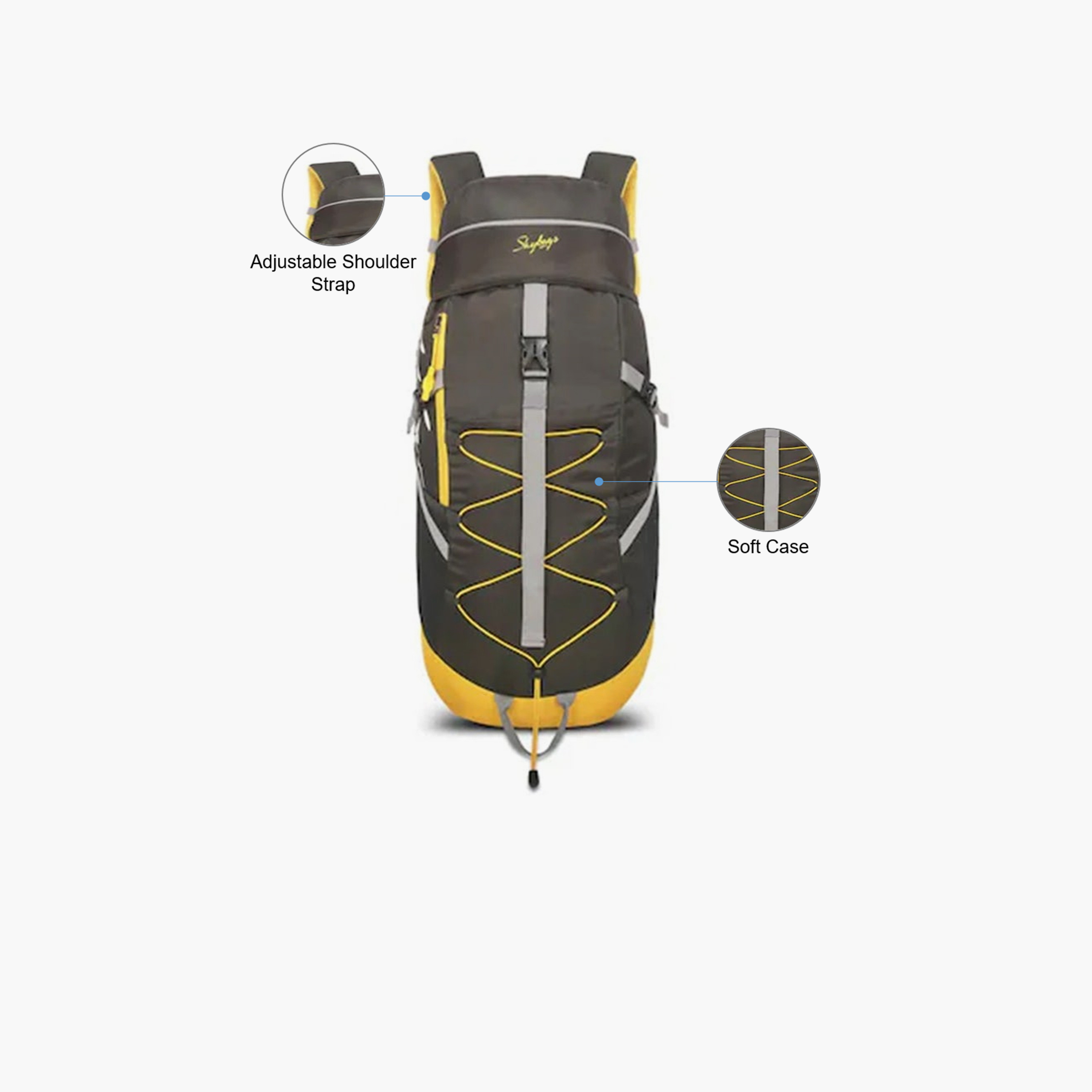 Skybags 45 L Travel Bag, Polyester, Adjustable Shoulder Straps | Vertex-1-travel-luggagesandbags-backpacks-image-3