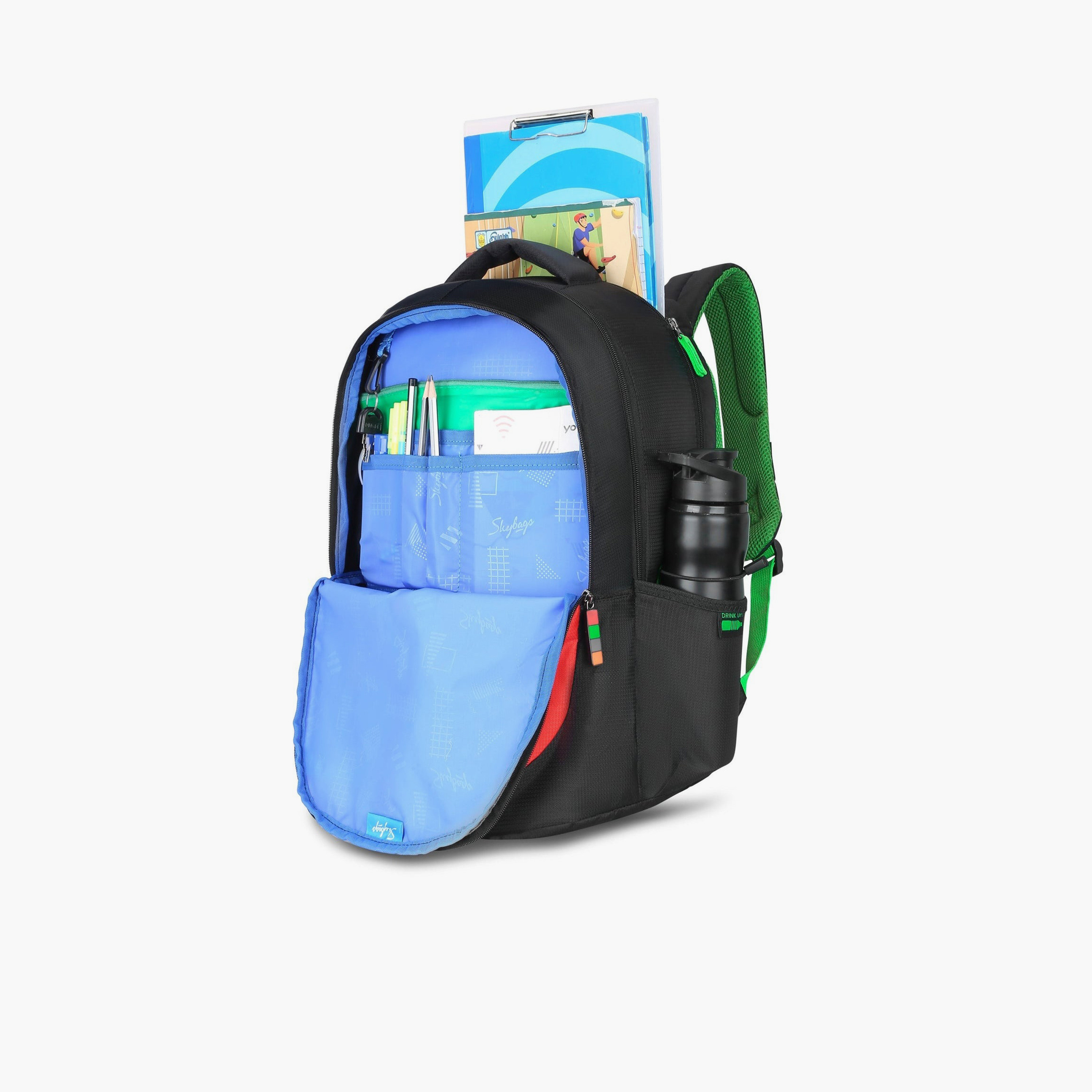 حقيبة ظهر سكاي باجز ٣٢ لتر، بوليستر، بأحزمة كتف قابلة للتعديل | KLAN-05-travel-luggagesandbags-backpacks-image-2