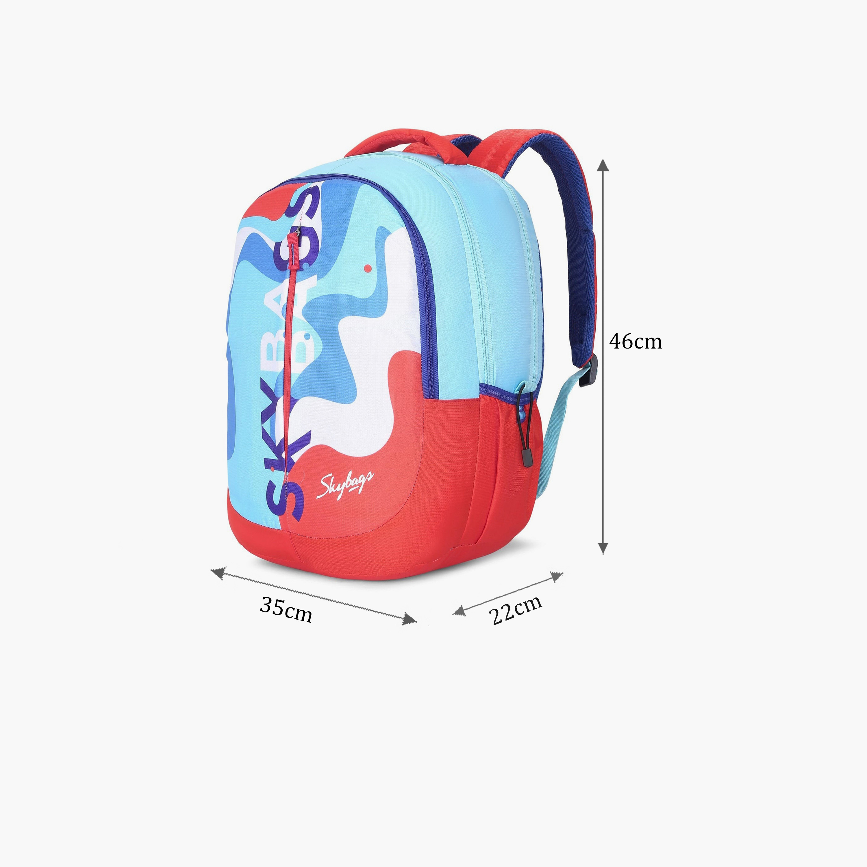 Skybags 32 L Backpack, Polyester, Adjustable Shoulder Straps | KLAN-06-travel-luggagesandbags-backpacks-image-2