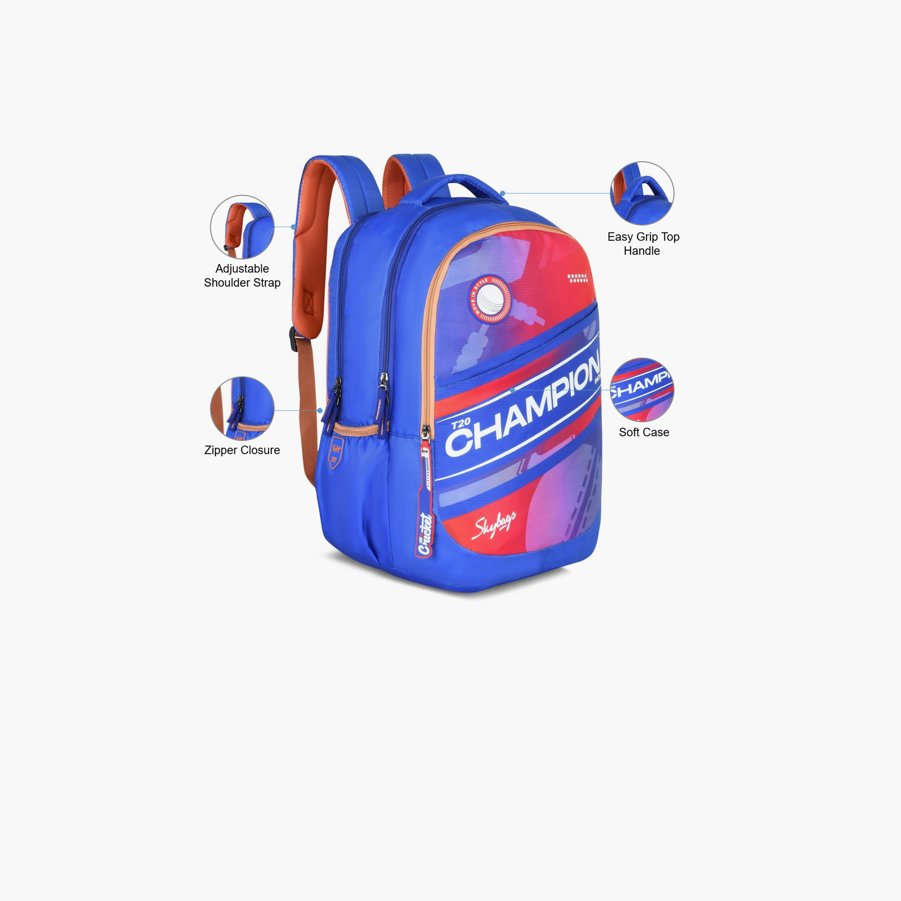 Skybags 32 L Backpack, Polyester, Adjustable Shoulder Straps | KLAN-07-travel-luggagesandbags-backpacks-image-3