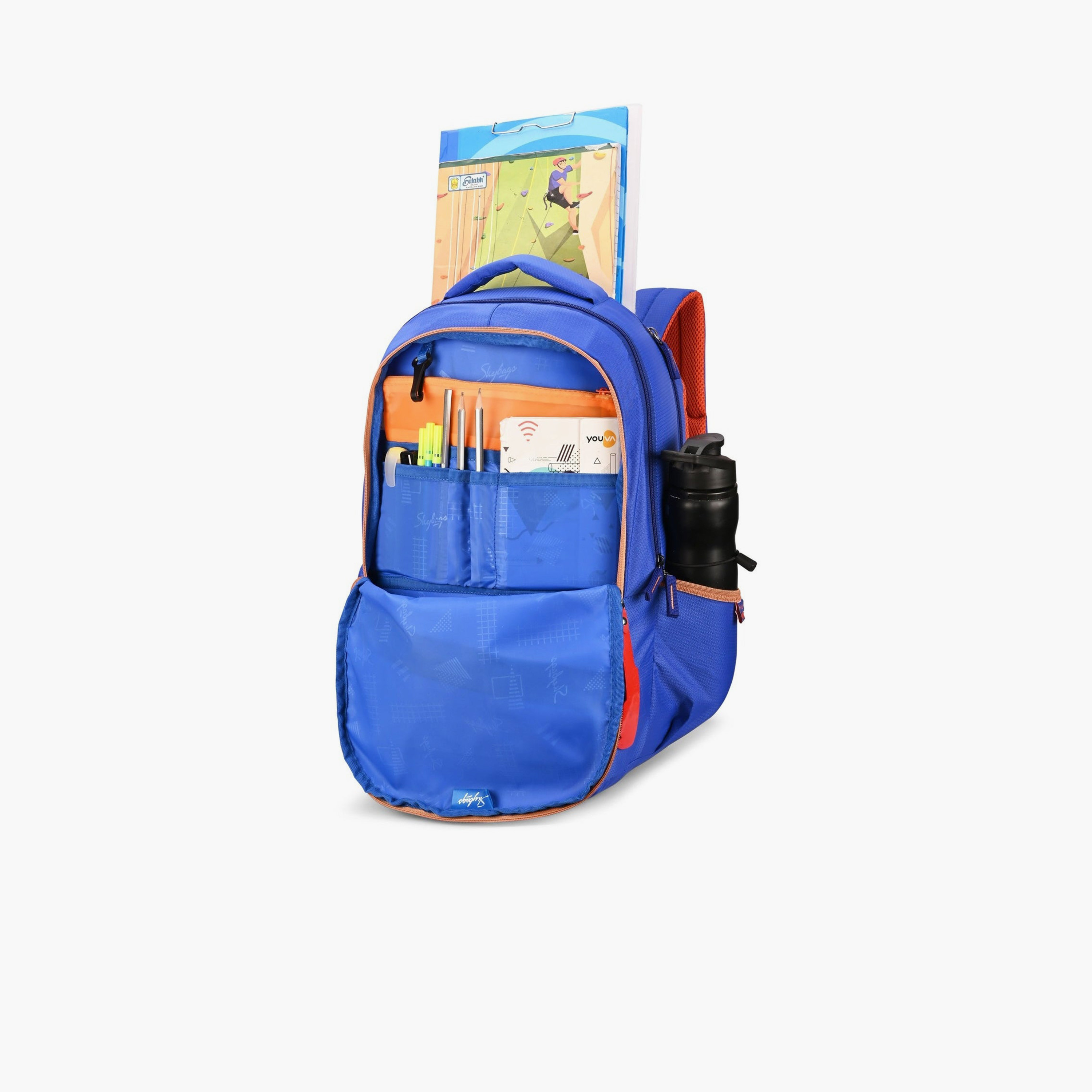 Skybags 32 L Backpack, Polyester, Adjustable Shoulder Straps | KLAN-07-travel-luggagesandbags-backpacks-image-5