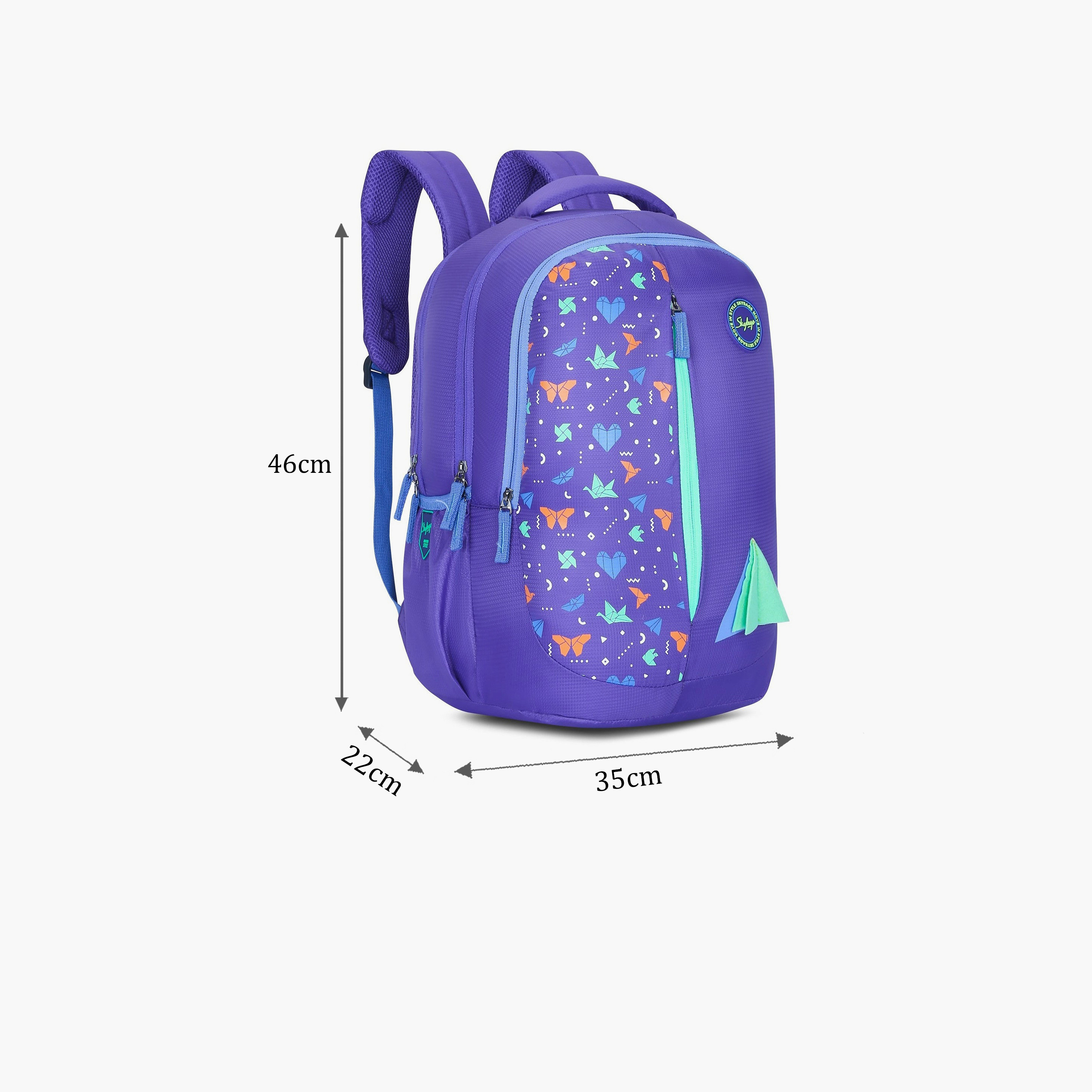 Skybags 32 L Backpack, Polyester, Adjustable Shoulder Straps | KLAN-09-travel-luggagesandbags-backpacks-image-2