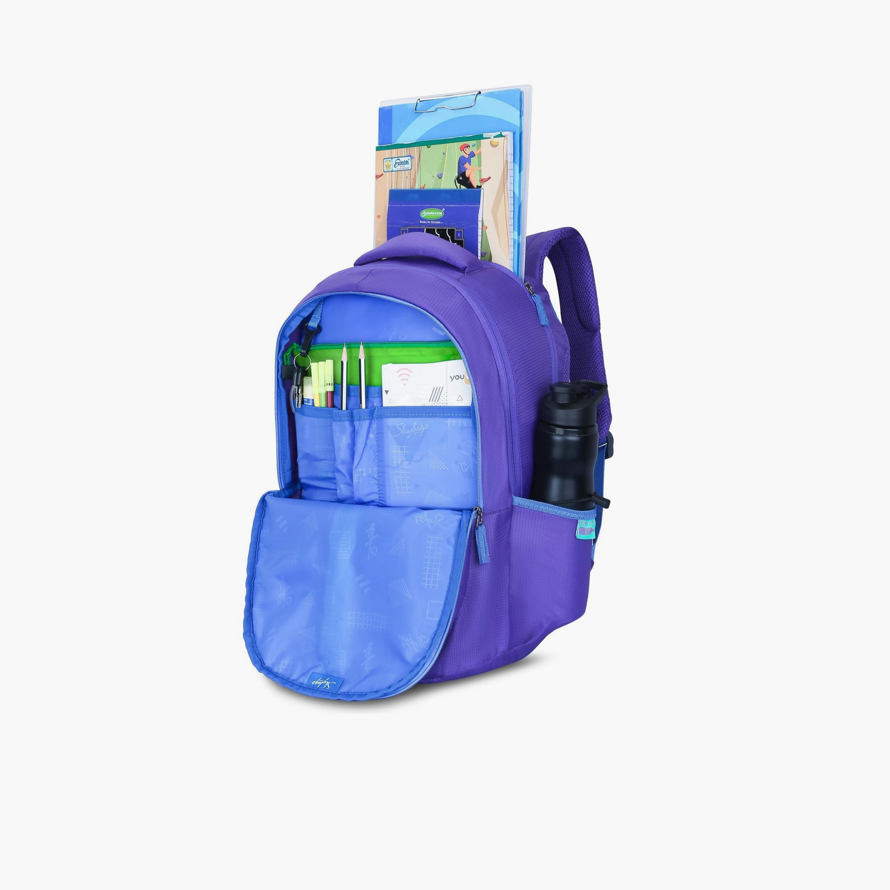 Skybags 32 L Backpack, Polyester, Adjustable Shoulder Straps | KLAN-09-travel-luggagesandbags-backpacks-image-5