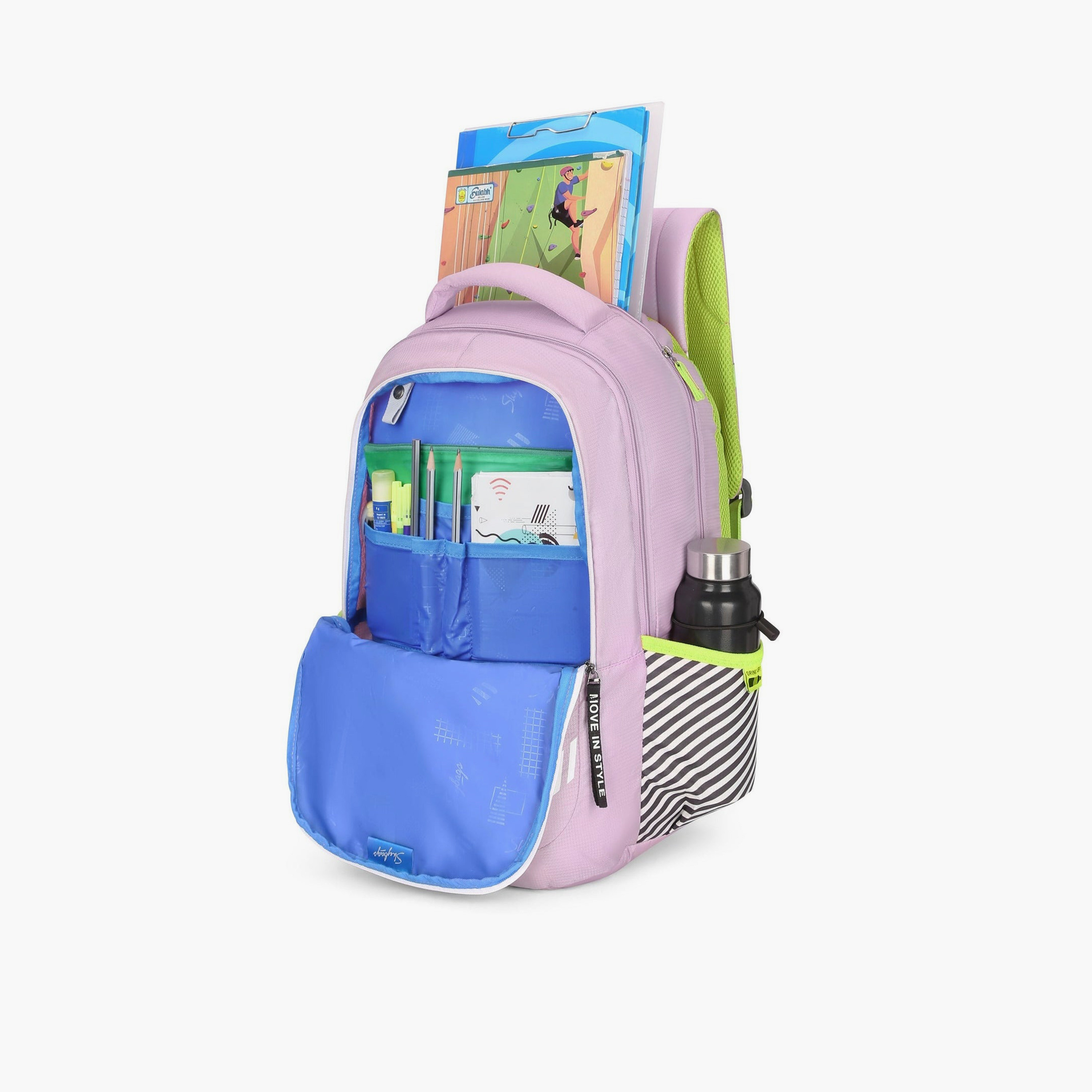 Skybags 32 L Backpack, Polyester, Adjustable Shoulder Straps | KLANPLUS-06-travel-luggagesandbags-backpacks-image-5