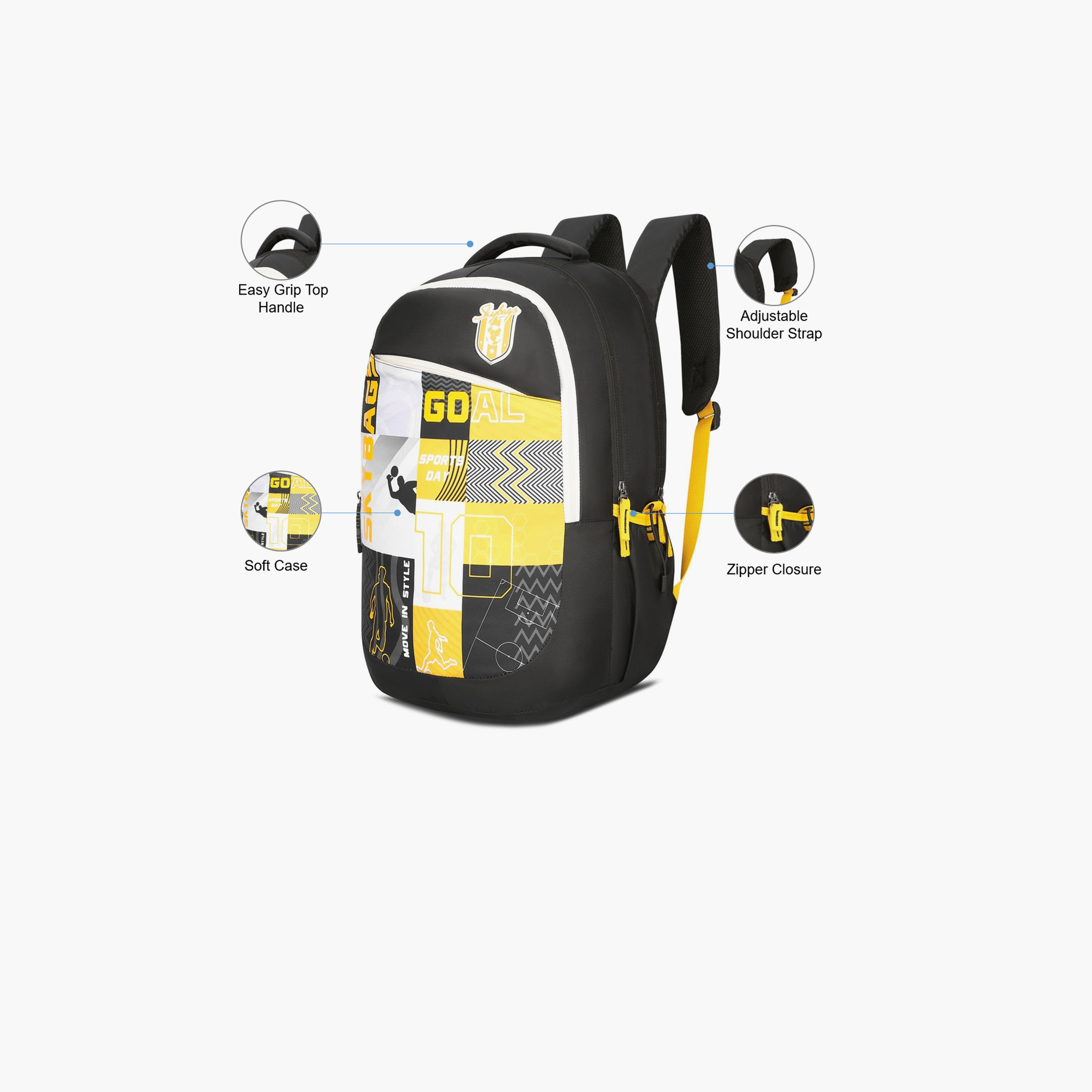 Skybags 32 L Backpack, Polyester, Adjustable Shoulder Straps | KLANPRO-01-travel-luggagesandbags-backpacks-image-3