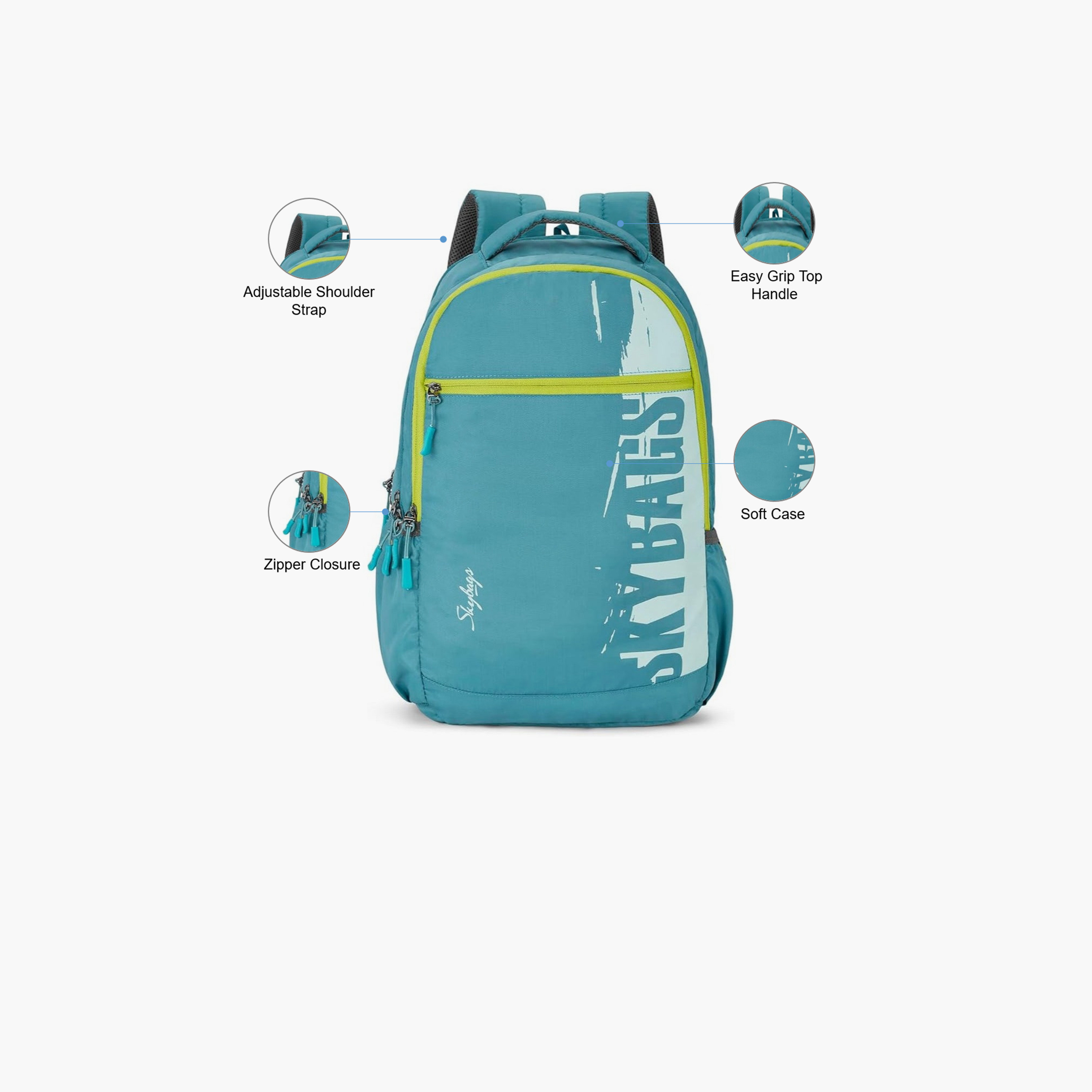 حقيبة ظهر سكاي باجز ٣١ لترًا، بوليستر، بأحزمة كتف قابلة للتعديل | STRIDERPRO-06-travel-luggagesandbags-backpacks-image-4