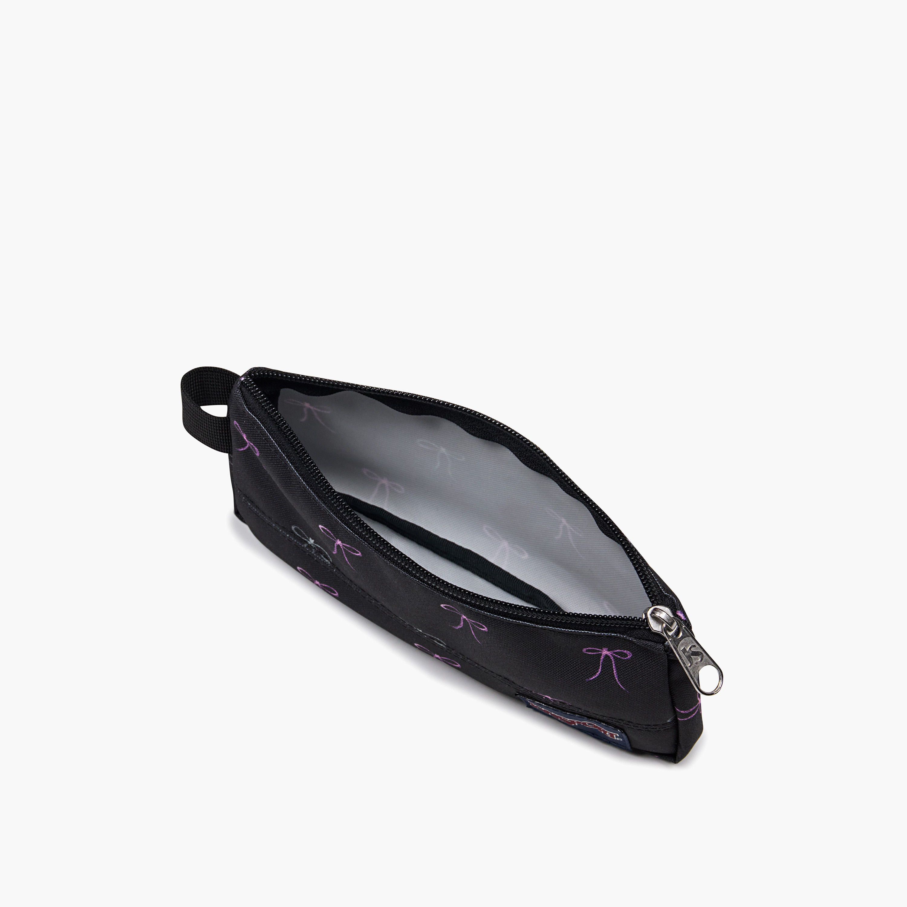 Jansport Bow Print Pencil Pouch with Zip Closure-school-stationery-pencilcases-image-4