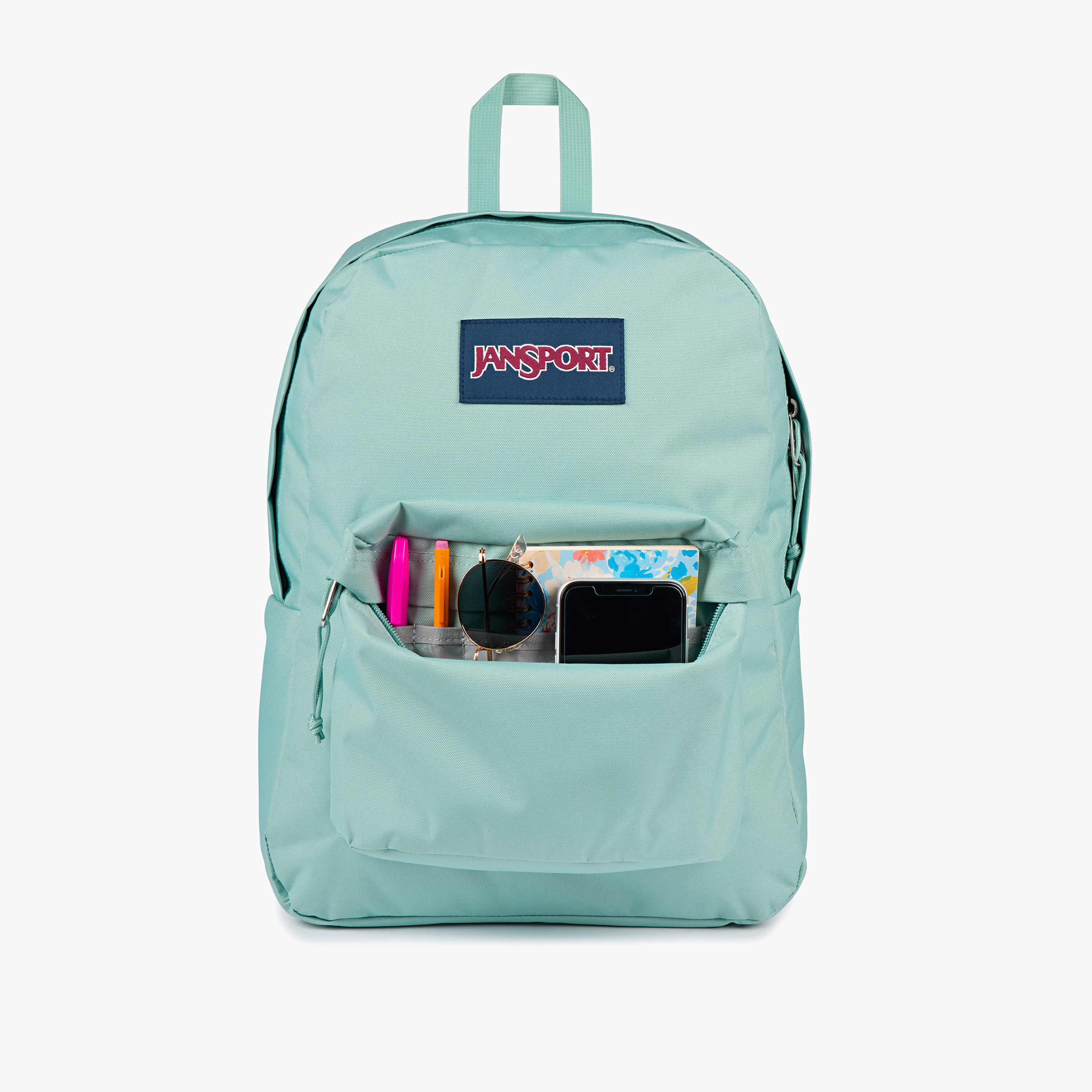 Jansport Solid Backpack with Adjustable Straps and Zip Closure - 14x32x42 cms-school-bagsandbackpacks-backpacks-image-4