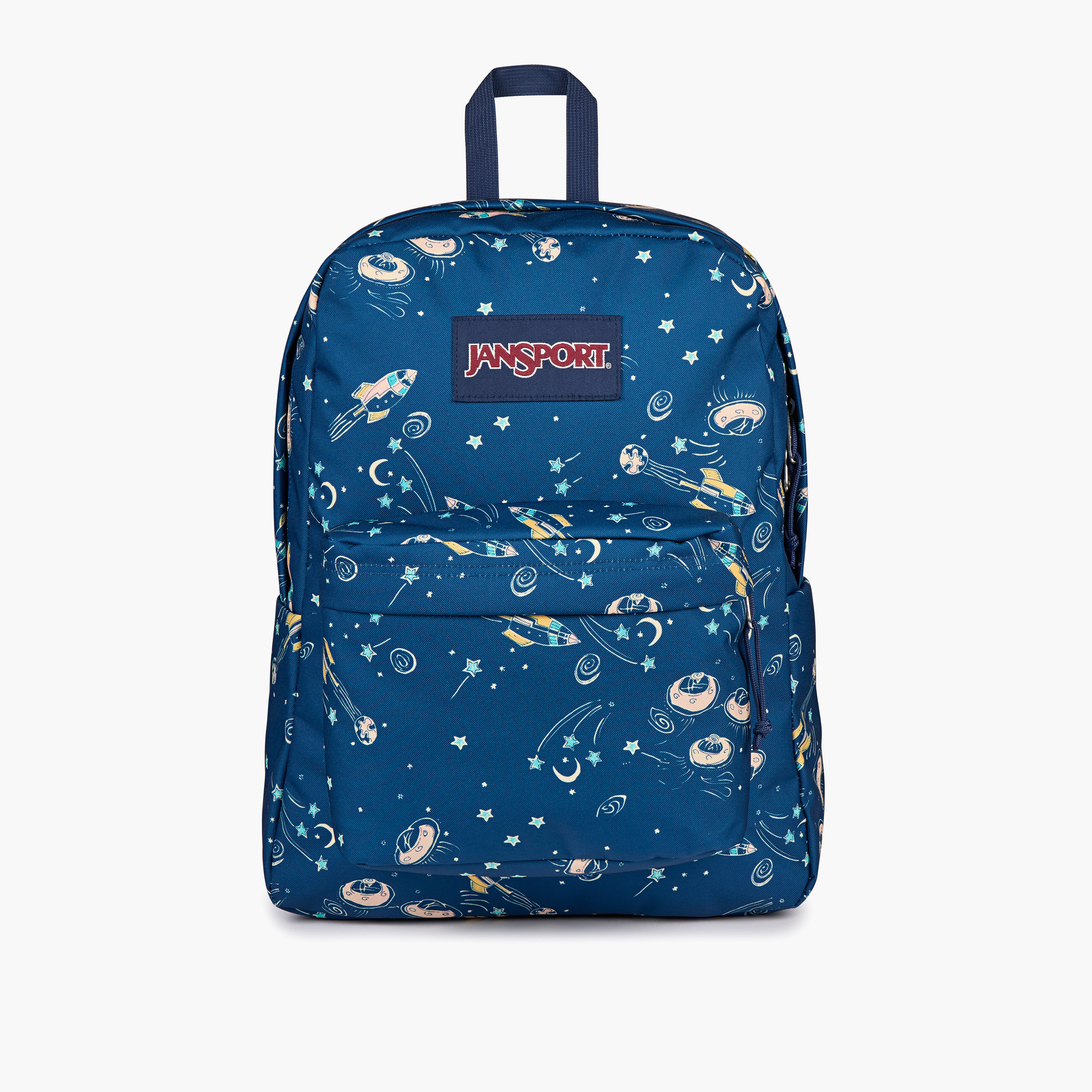 Jansport Space Print Backpack with Adjustable Straps and Zip Closure - 14x32x42 cms-school-bagsandbackpacks-backpacks-image-1