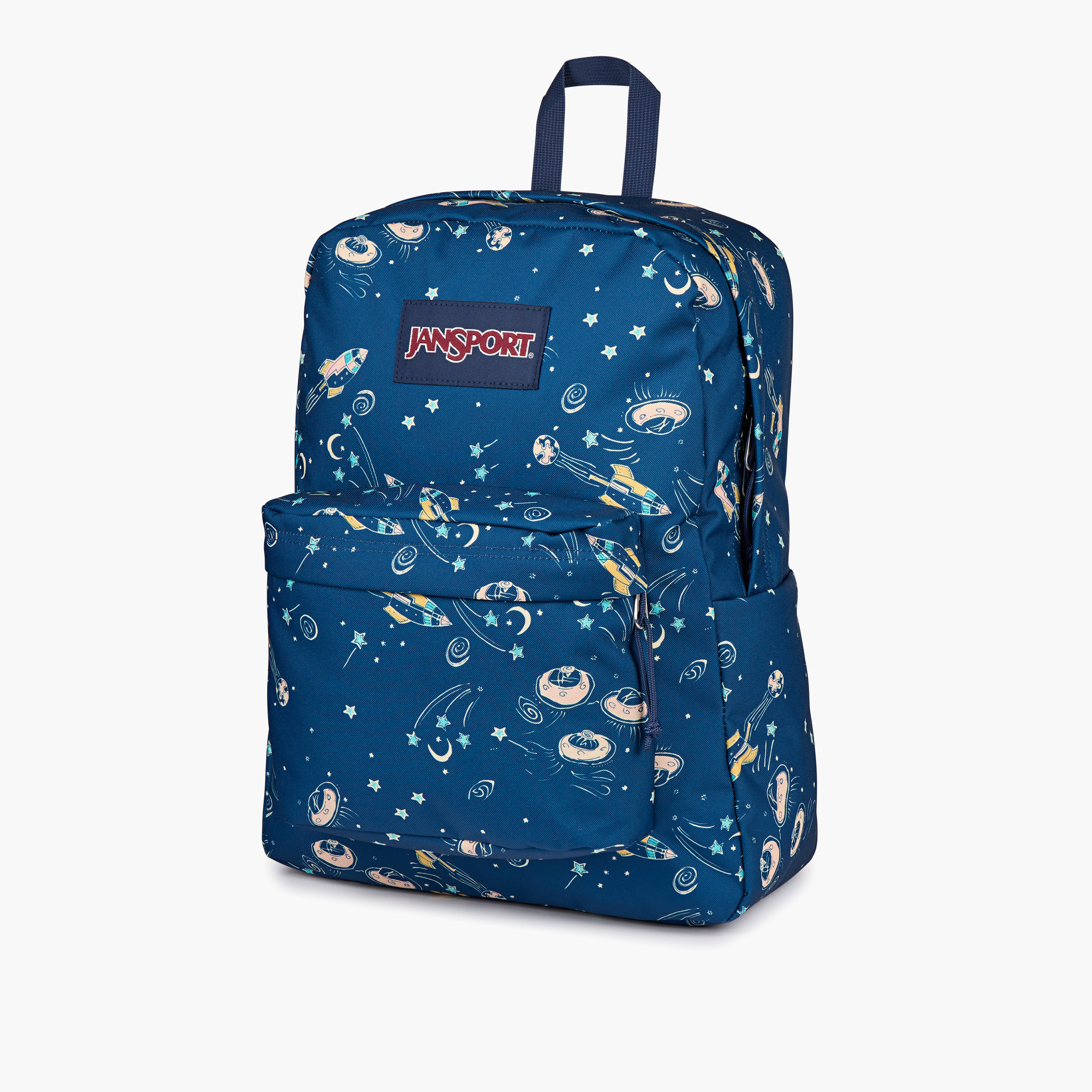 Jansport Space Print Backpack with Adjustable Straps and Zip Closure - 14x32x42 cms-school-bagsandbackpacks-backpacks-image-6