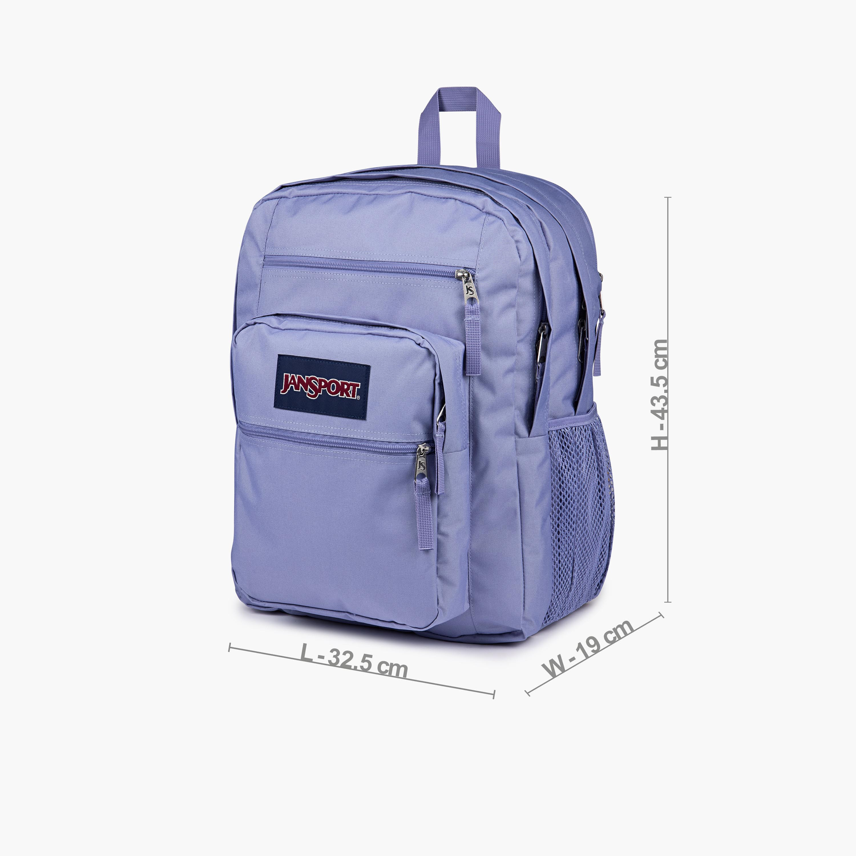 شنطة ظهر سادة بحمّالات قابلة للتعديل وسحاب إغلاق من جانسبورت - 19x33x44 سم-school-bagsandbackpacks-backpacks-image-8