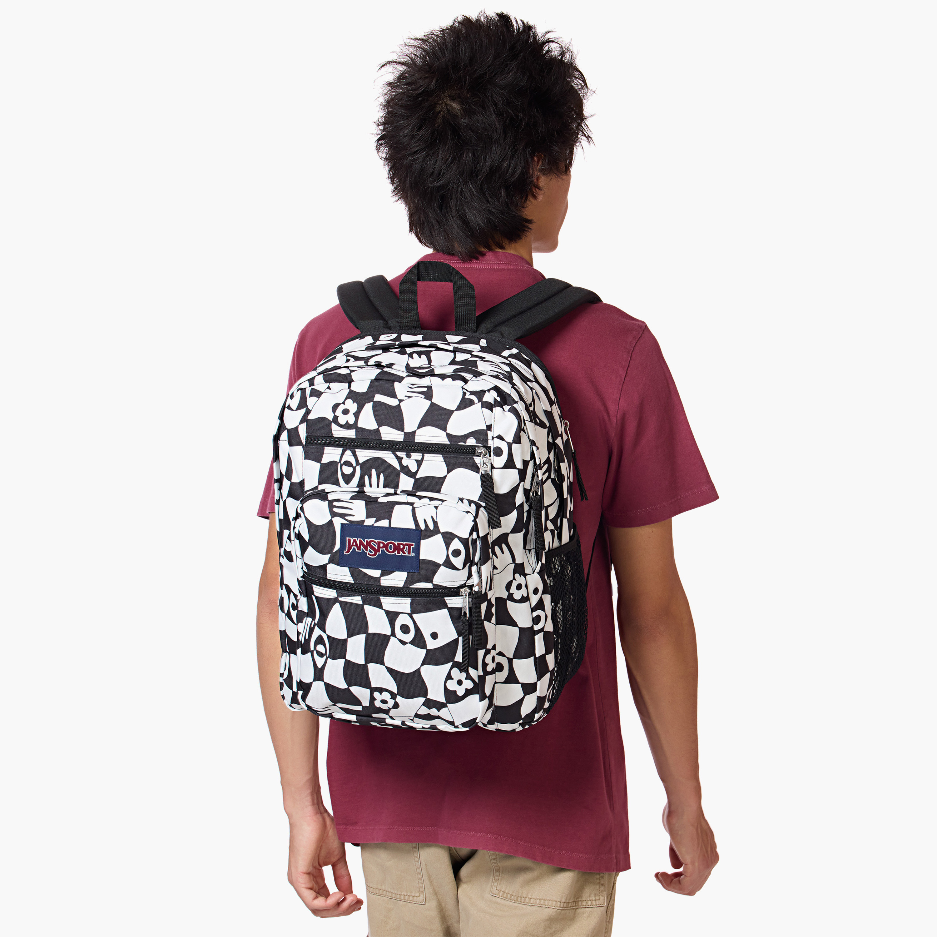 Jansport Printed Backpack with Adjustable Straps and Zip Closure - 19x33x44 cms-school-bagsandbackpacks-backpacks-image-2
