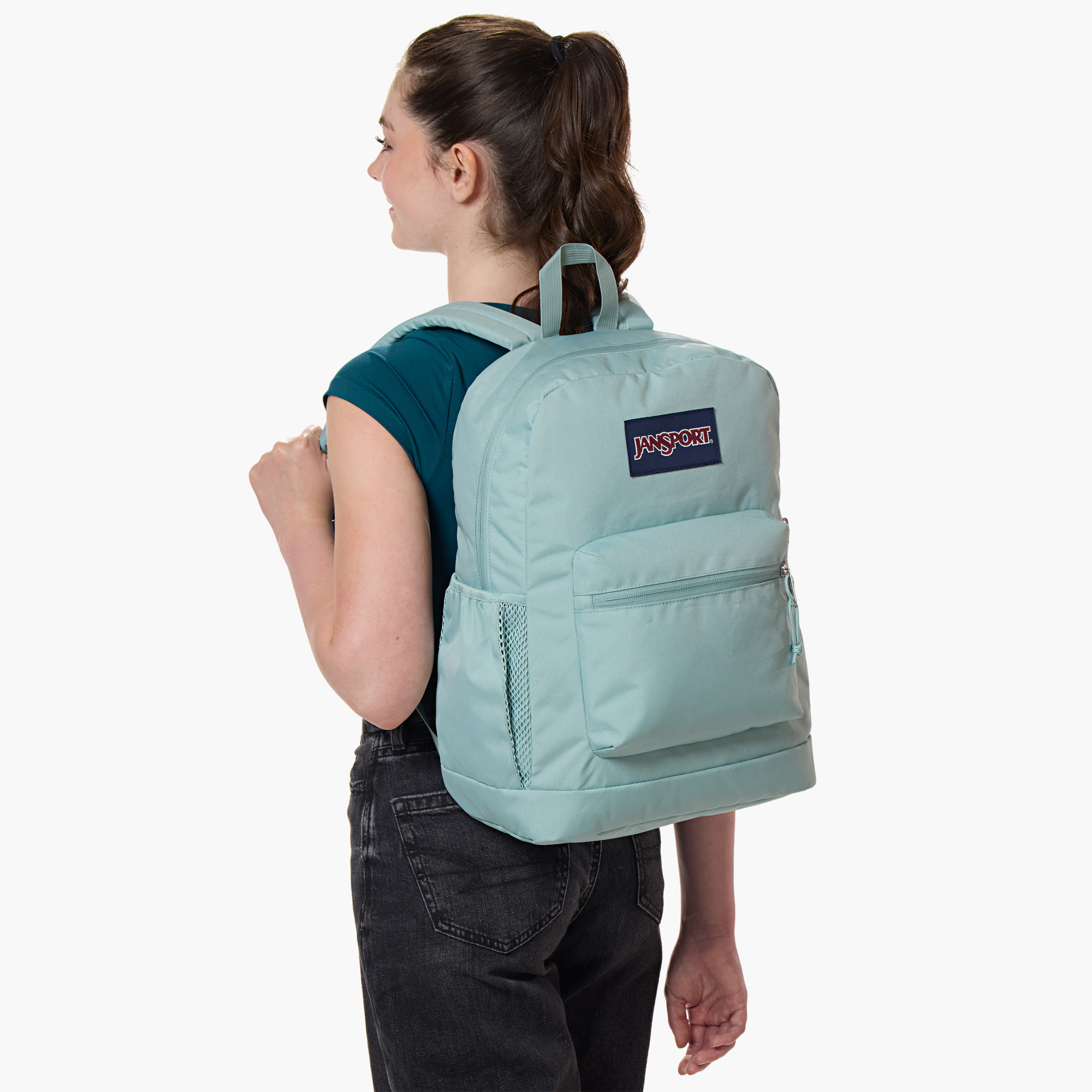 Jansport Solid Backpack with Adjustable Straps and Zip Closure - 15x32x42 cms-school-bagsandbackpacks-backpacks-image-12