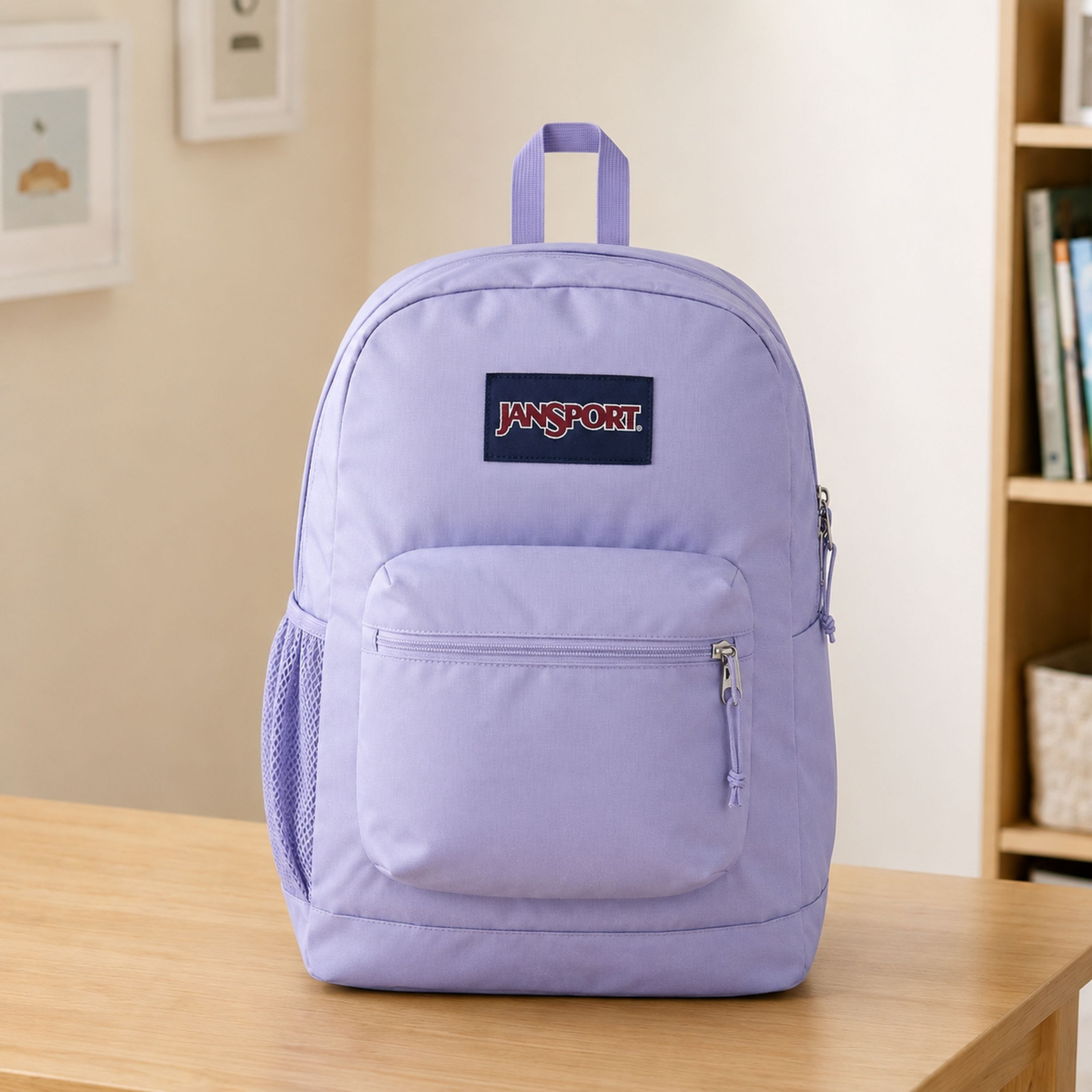 Jansport Solid Backpack with Adjustable Straps and Zip Closure - Lifetime Warranty-school-bagsandbackpacks-backpacks-image-1