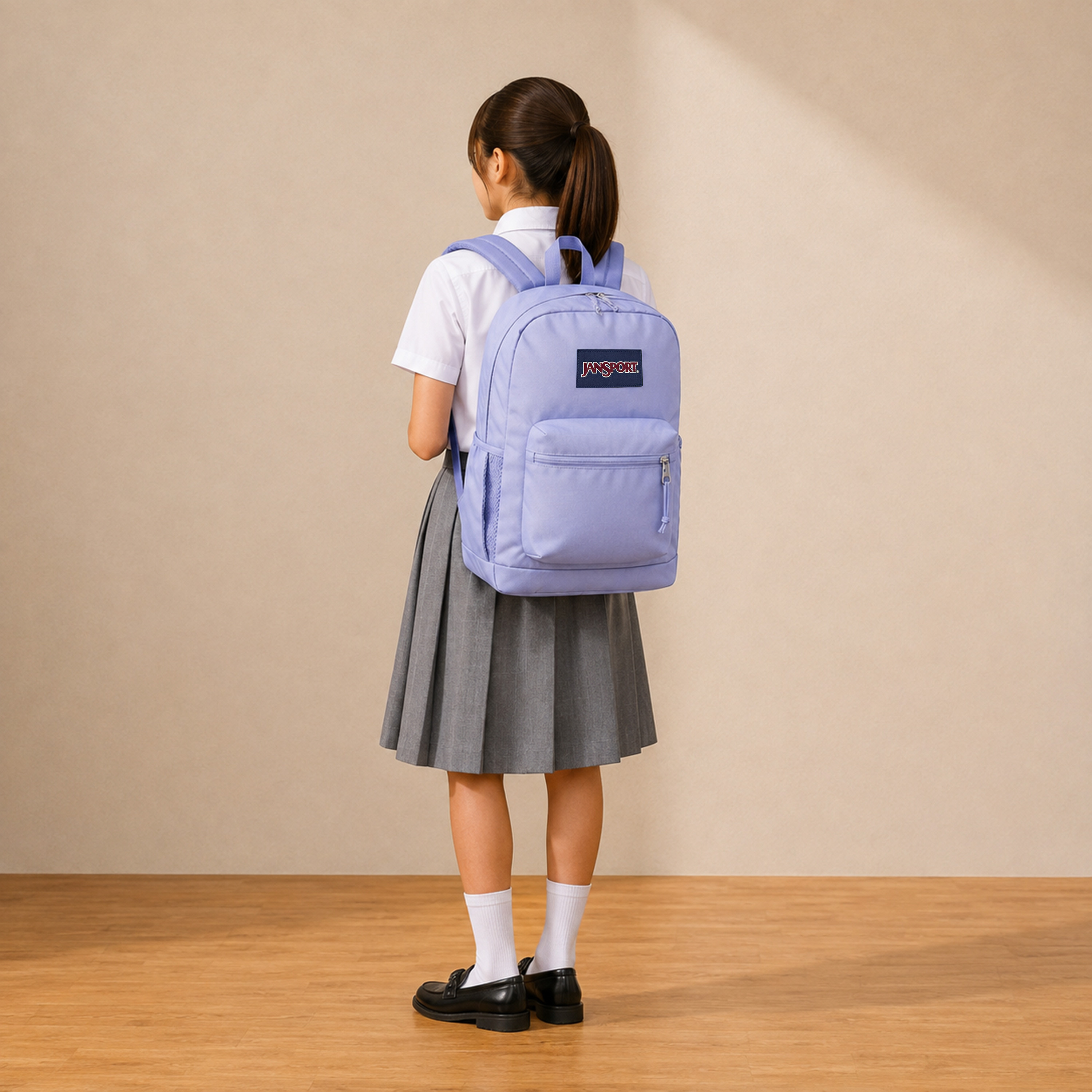 Jansport Solid Backpack with Adjustable Straps and Zip Closure - Lifetime Warranty-school-bagsandbackpacks-backpacks-image-4