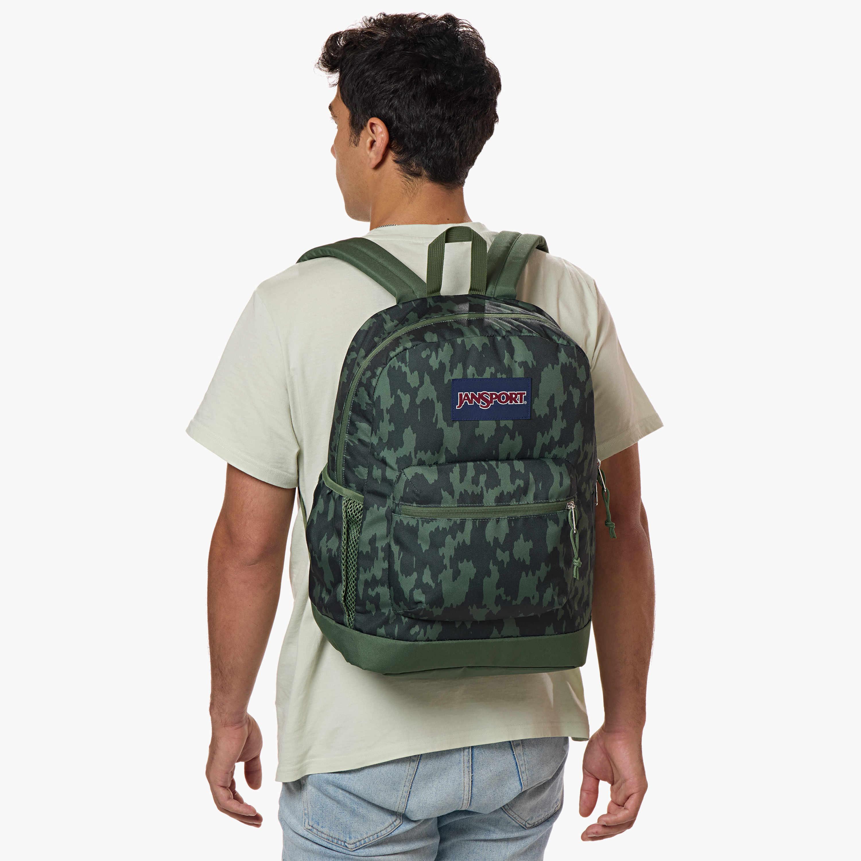 شنطة ظهر بطبعات وحمّالات قابلة للتعديل وسحاب إغلاق من جانسبورت - 15x32x42 سم-school-bagsandbackpacks-backpacks-image-2