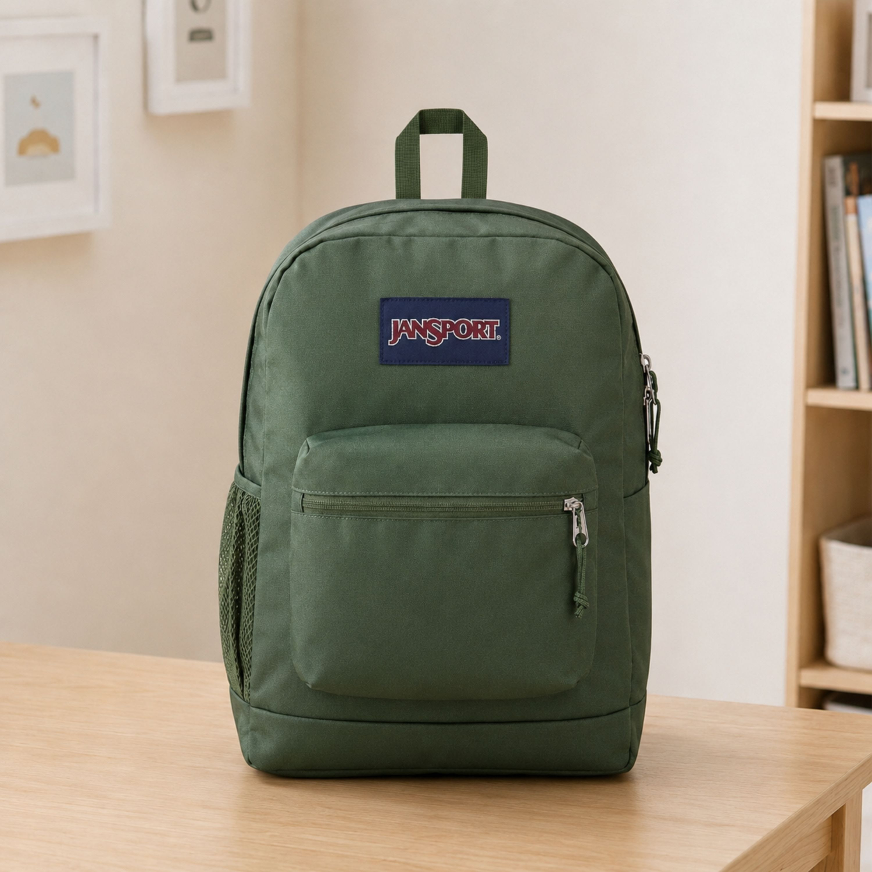 Jansport Solid Backpack with Adjustable Straps and Zip Closure - Lifetime Warranty-school-bagsandbackpacks-backpacks-image-1