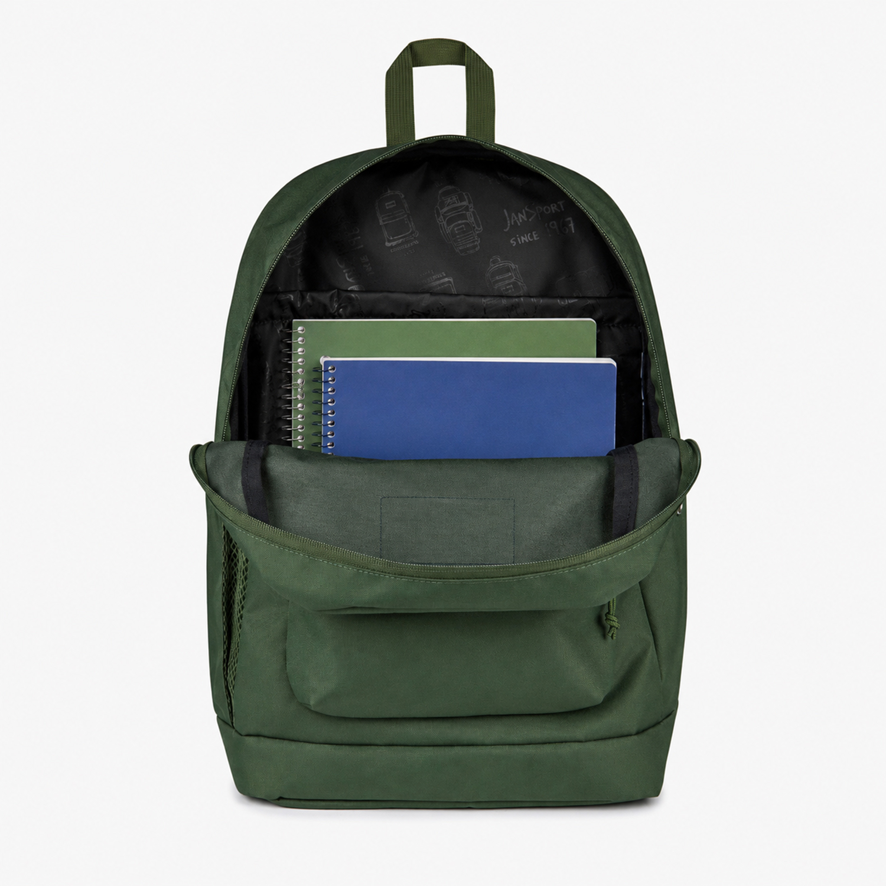 Jansport Solid Backpack with Adjustable Straps and Zip Closure - Lifetime Warranty-school-bagsandbackpacks-backpacks-image-2