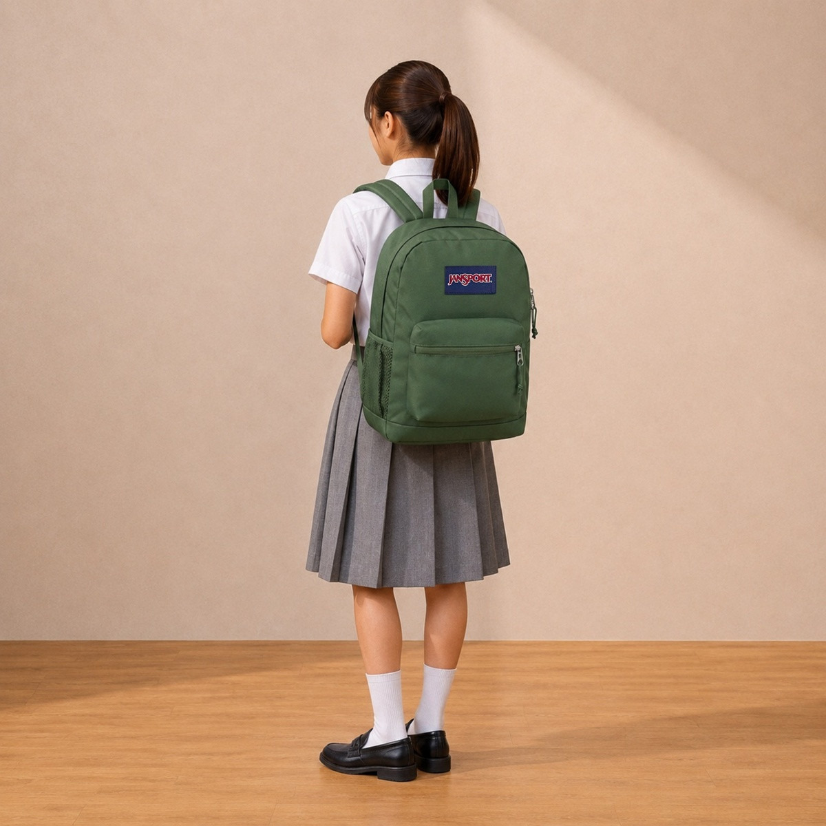 Jansport Solid Backpack with Adjustable Straps and Zip Closure - Lifetime Warranty-school-bagsandbackpacks-backpacks-image-4