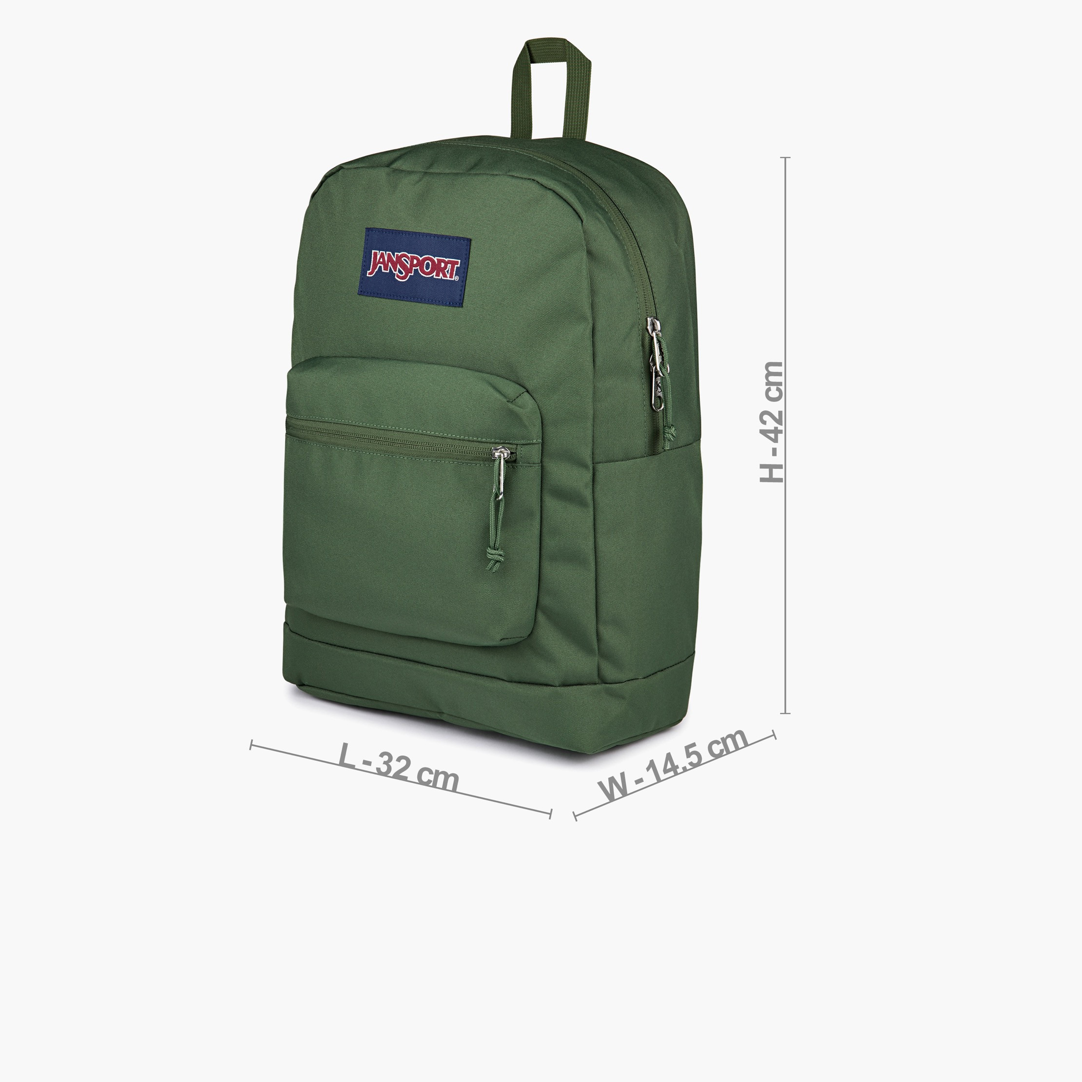 Jansport Solid Backpack with Adjustable Straps and Zip Closure - 15x32x42 cms-school-bagsandbackpacks-backpacks-image-26