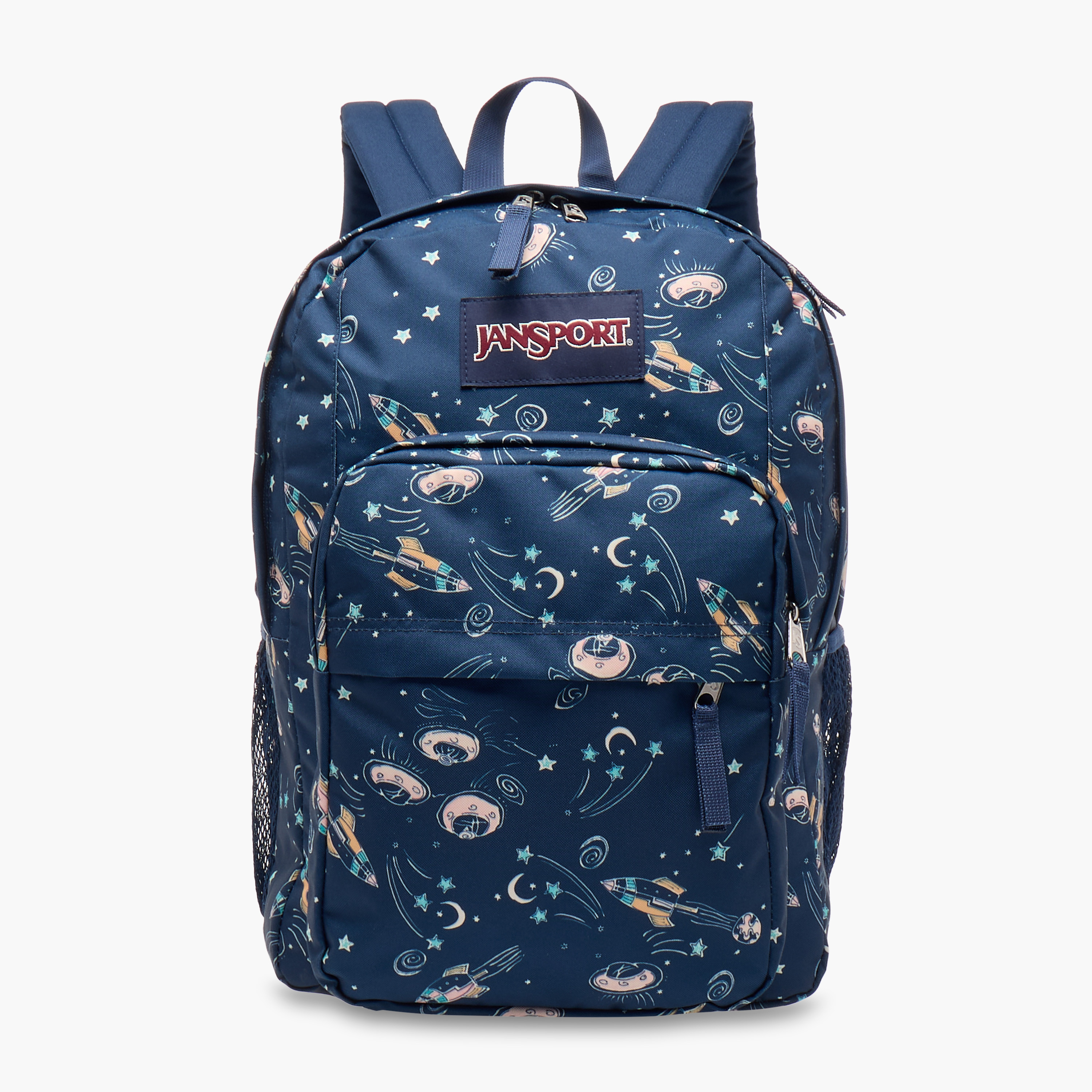 شنطة ظهر بحمالات كتف مبطنة وطبعات من جانسبورت - 19x33x33 سم-school-bagsandbackpacks-backpacks-image-1