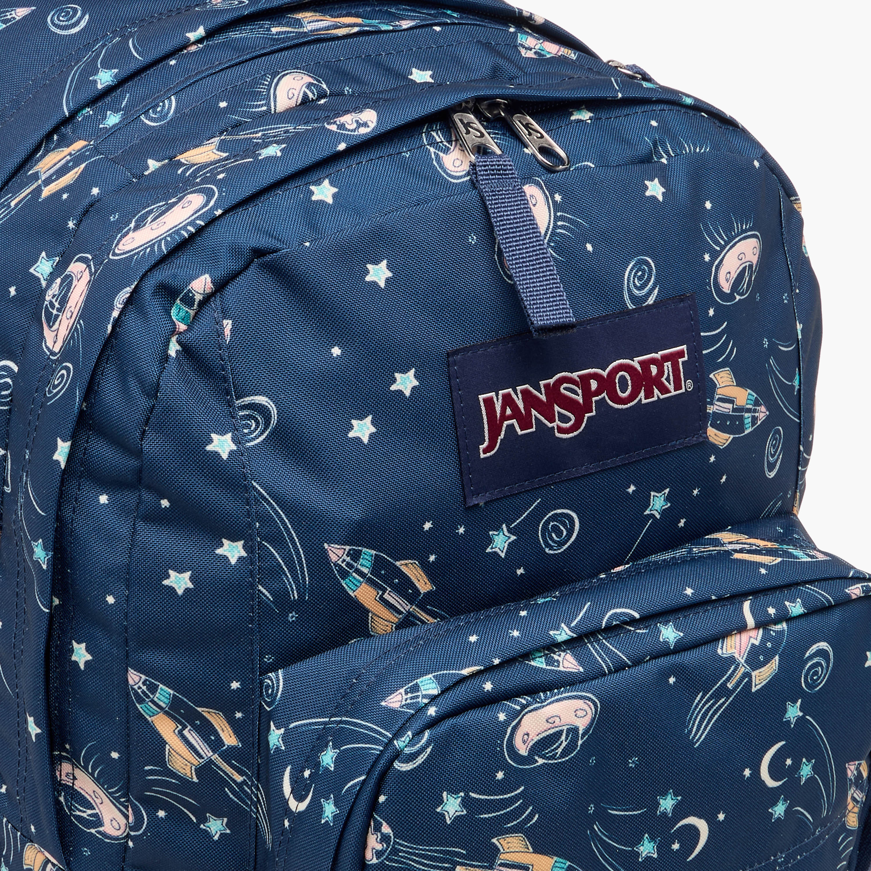 شنطة ظهر بحمالات كتف مبطنة وطبعات من جانسبورت - 19x33x33 سم-school-bagsandbackpacks-backpacks-image-5