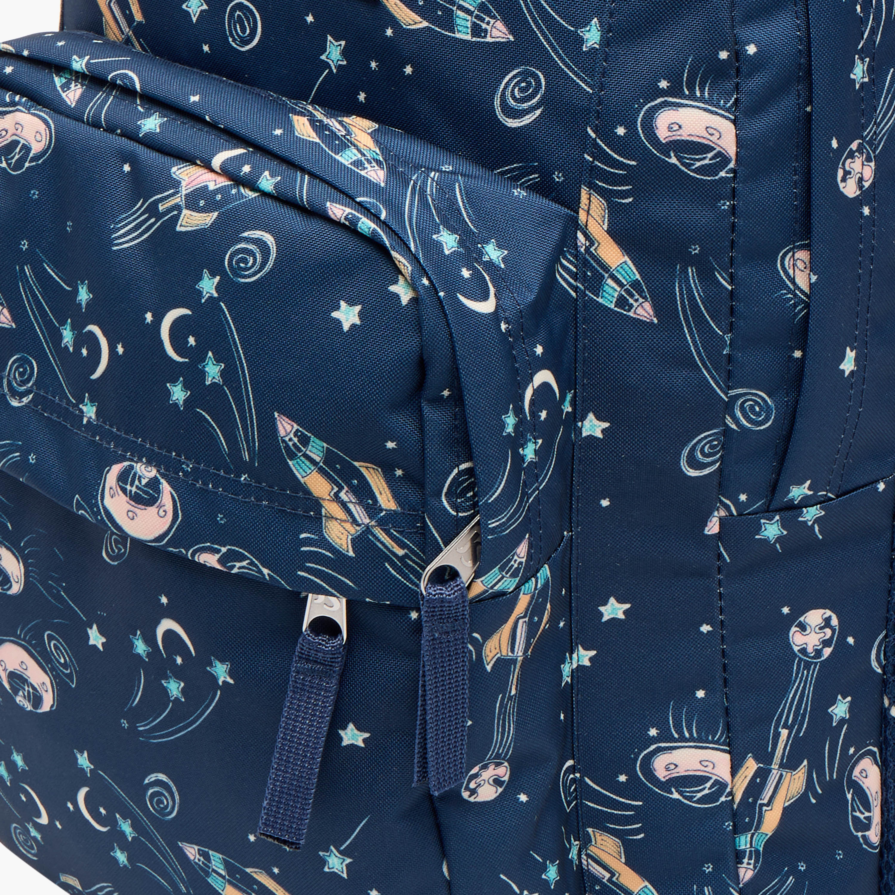 شنطة ظهر بحمالات كتف مبطنة وطبعات من جانسبورت - 19x33x33 سم-school-bagsandbackpacks-backpacks-image-6