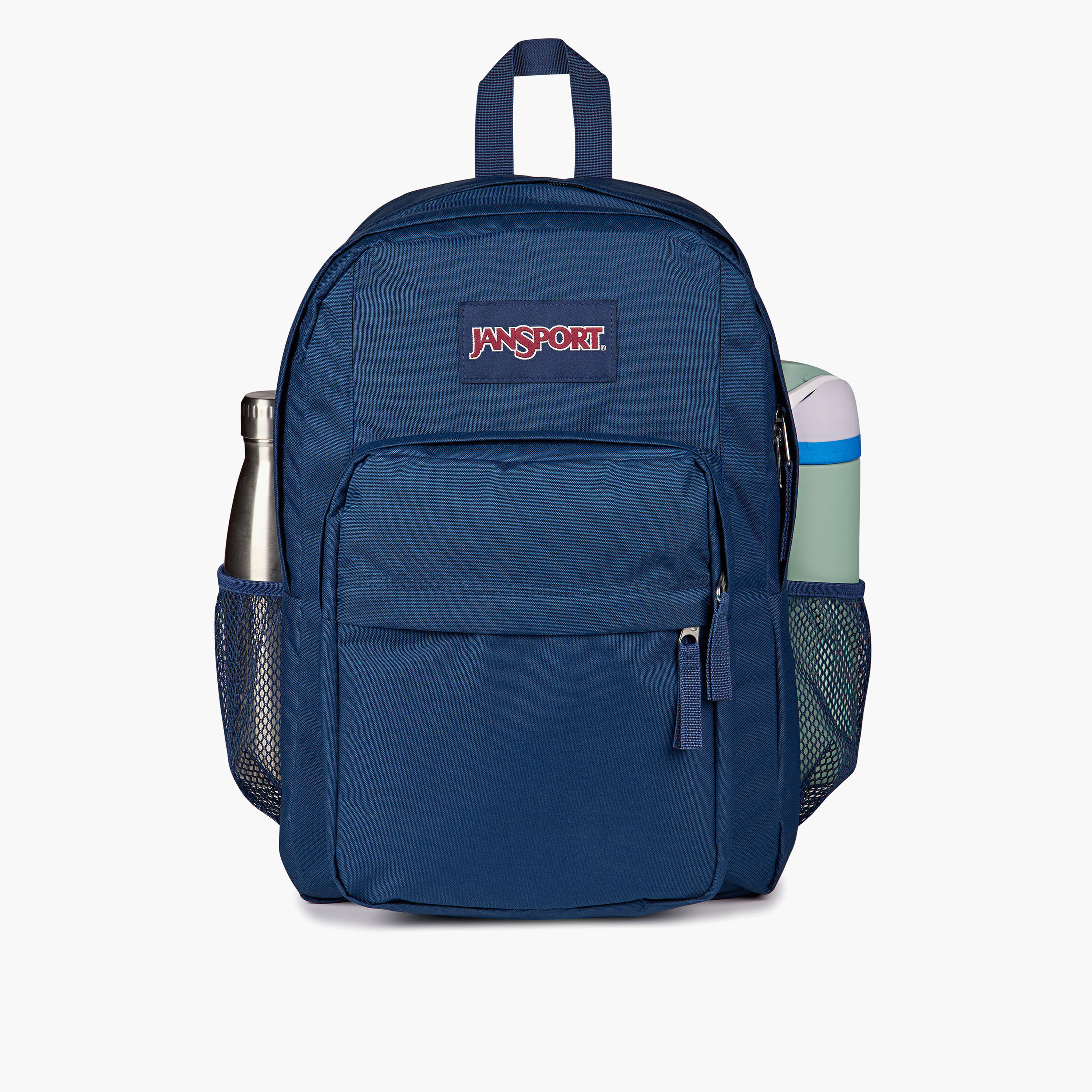 Jansport Solid Backpack with Adjustable Straps and Zip Closure - 19x33x5 cms-school-bagsandbackpacks-backpacks-image-4