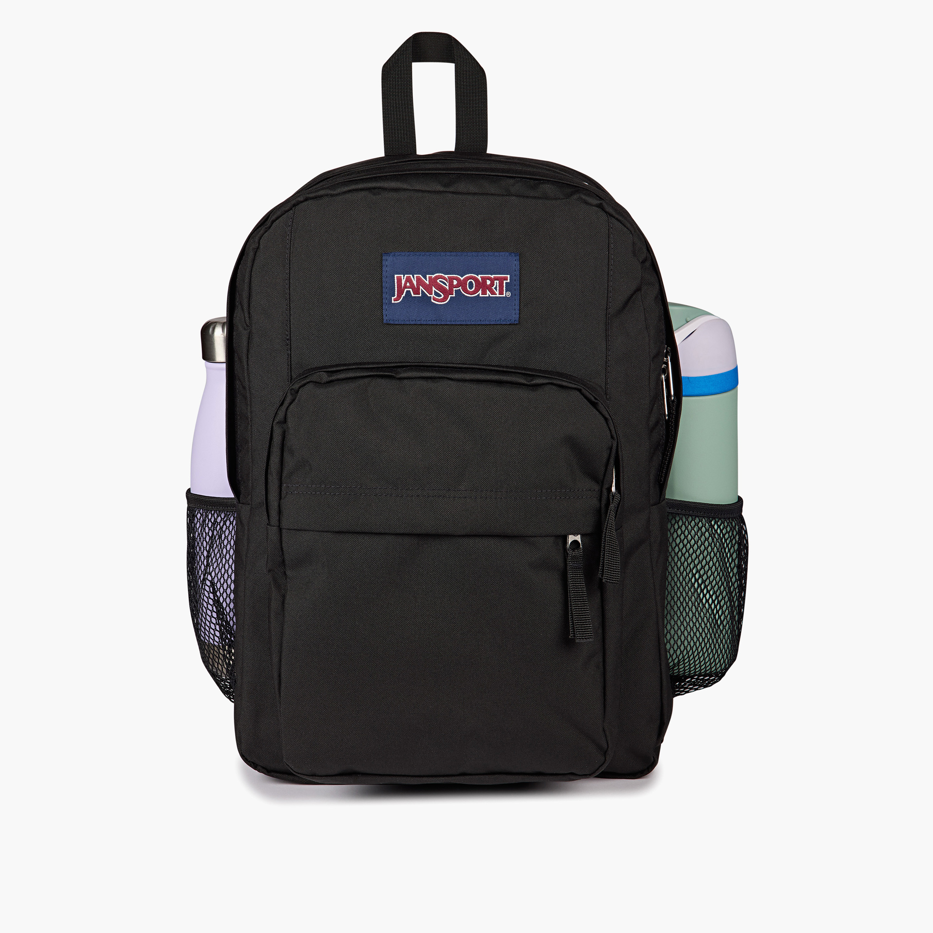 Jansport Solid Backpack with Adjustable Straps and Zip Closure - 19x33x5 cms-school-bagsandbackpacks-backpacks-image-4