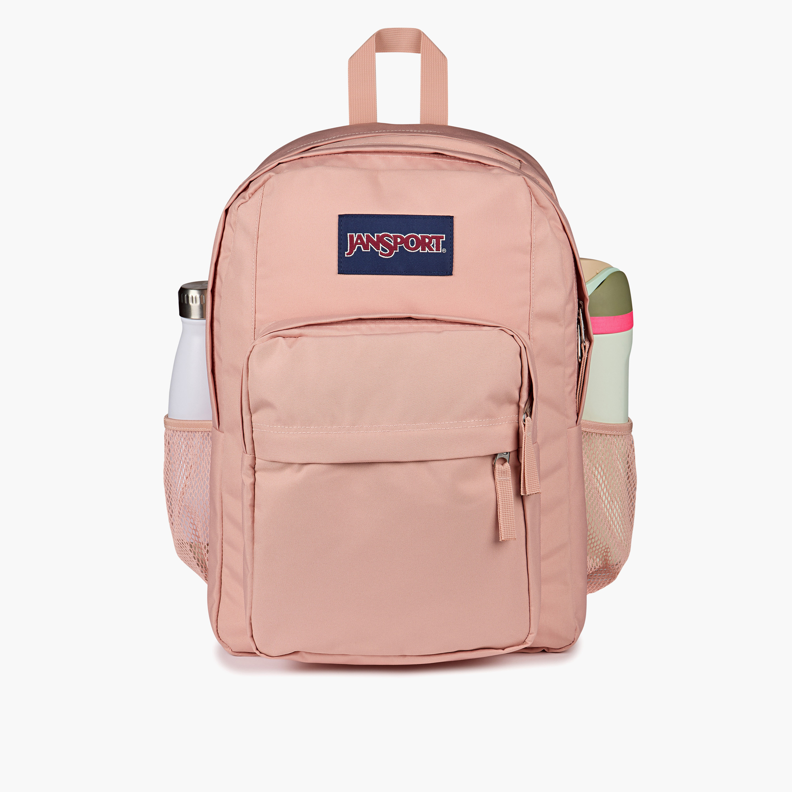 شنطة ظهر سادة بحمالات قابلة للتعديل وسحاب إغلاق من جانسبورت - 19x33x5 سم-school-bagsandbackpacks-backpacks-image-4