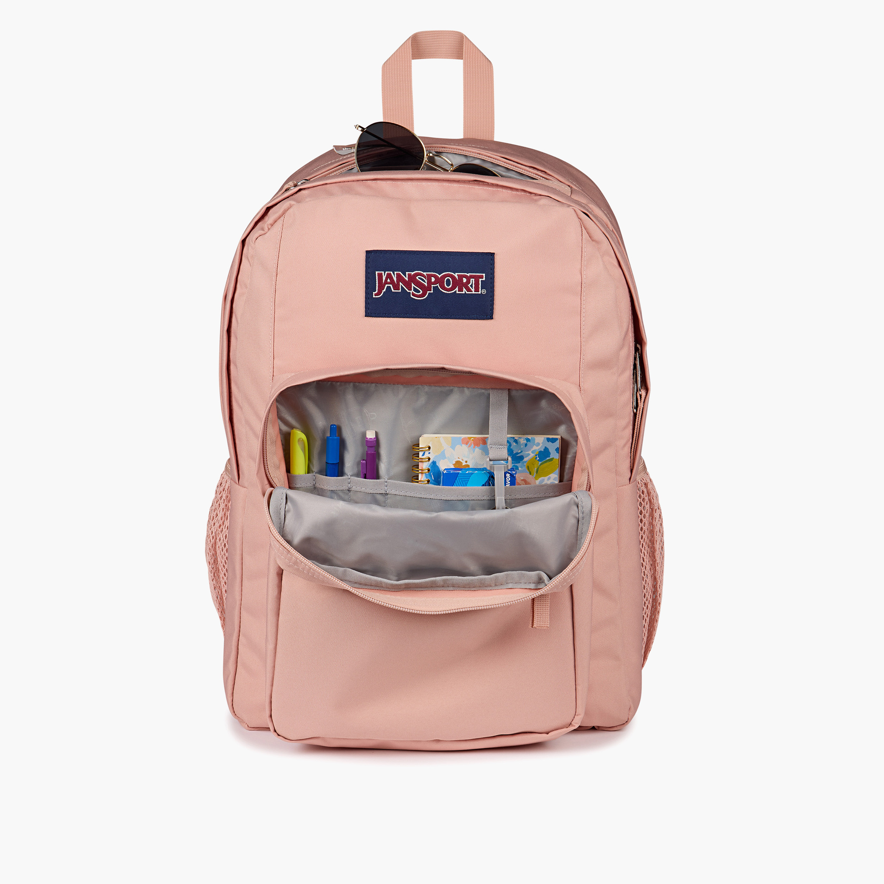 شنطة ظهر سادة بحمالات قابلة للتعديل وسحاب إغلاق من جانسبورت - 19x33x5 سم-school-bagsandbackpacks-backpacks-image-6