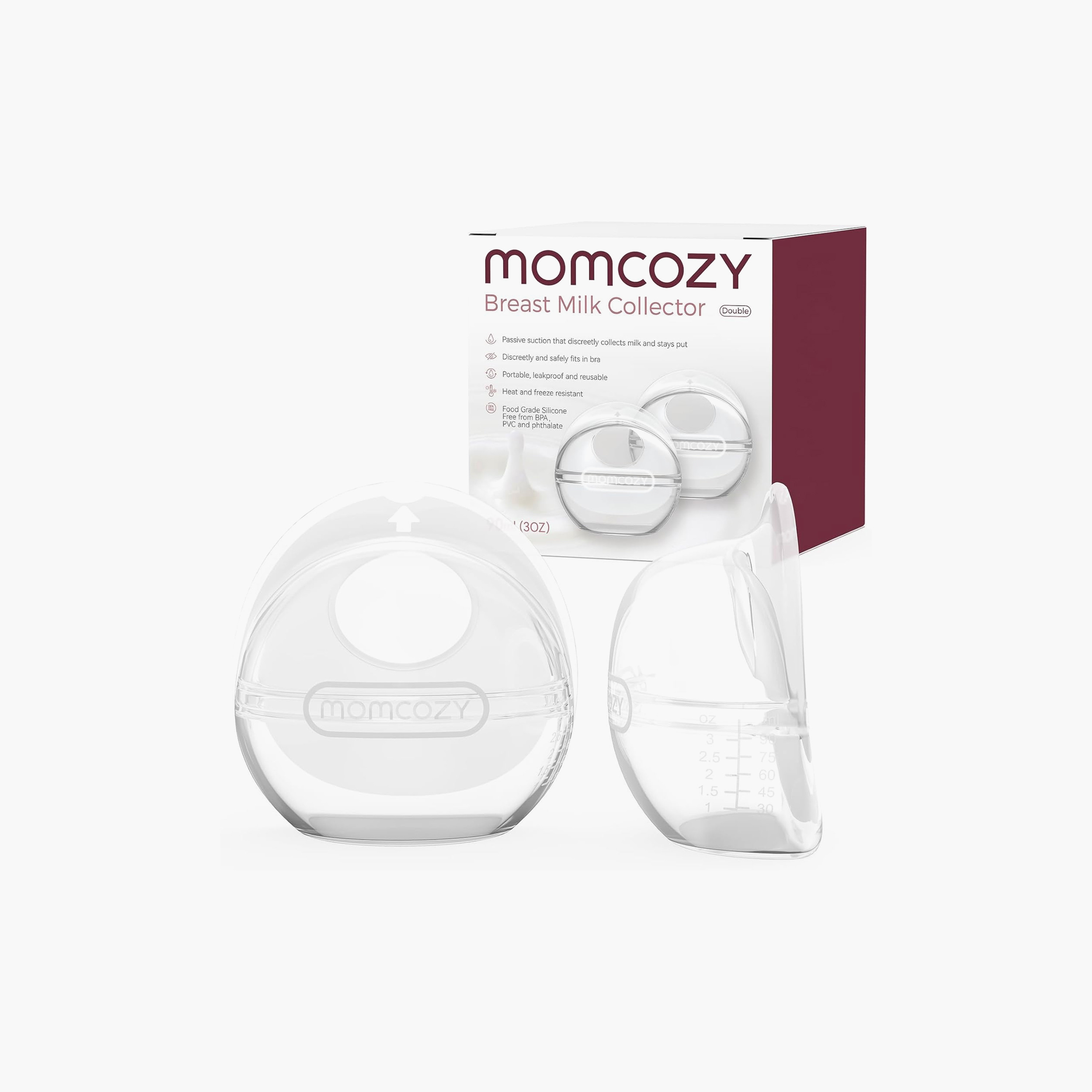 Momcozy Breast Milk Collector - 90 ml-baby-feeding-breastfeedingandcare-image-1