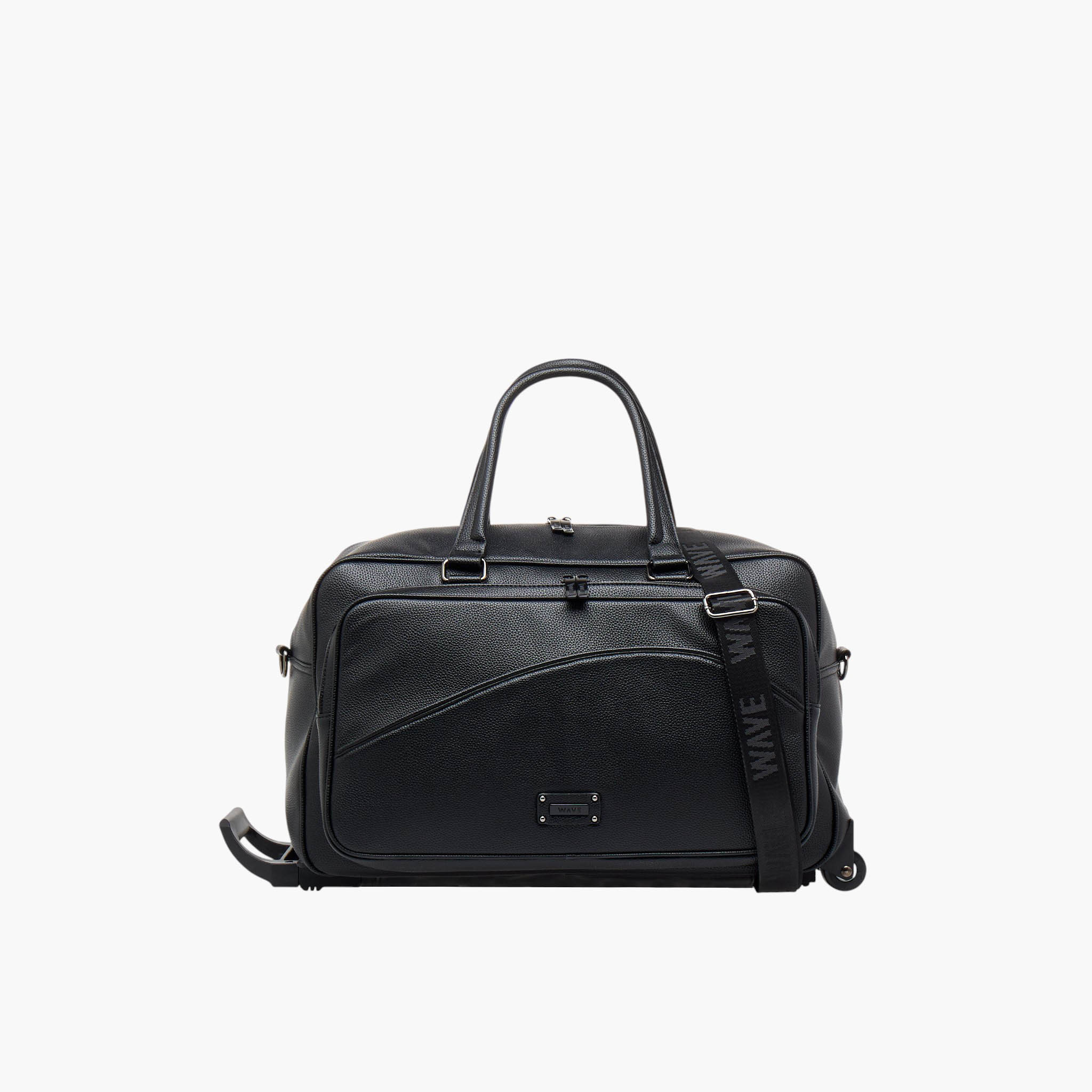 WAVE Retractable Handle Duffle Bag with Zip Closure-travel-luggagesandbags-dufflebags-image-1