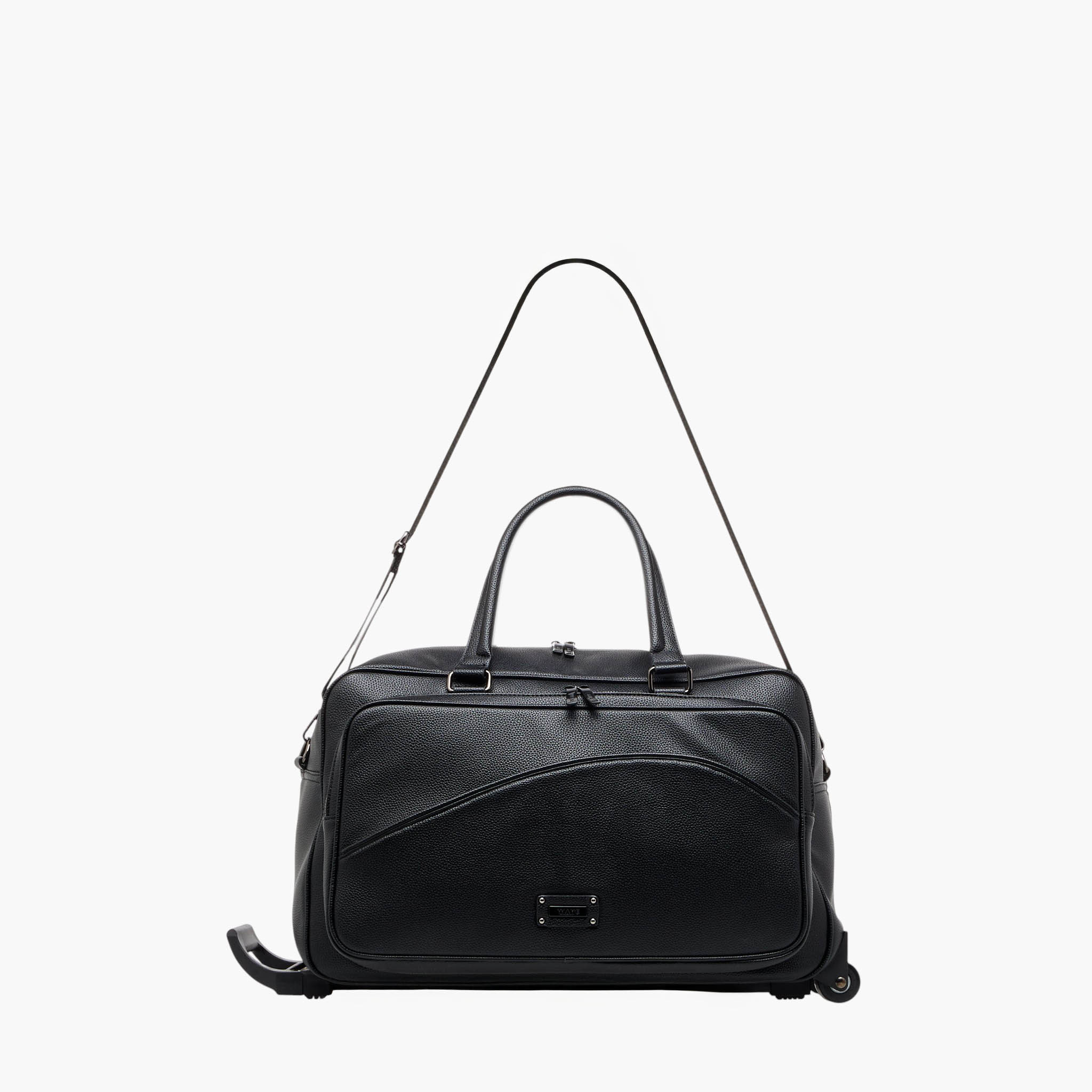 WAVE Retractable Handle Duffle Bag with Zip Closure-travel-luggagesandbags-dufflebags-image-2