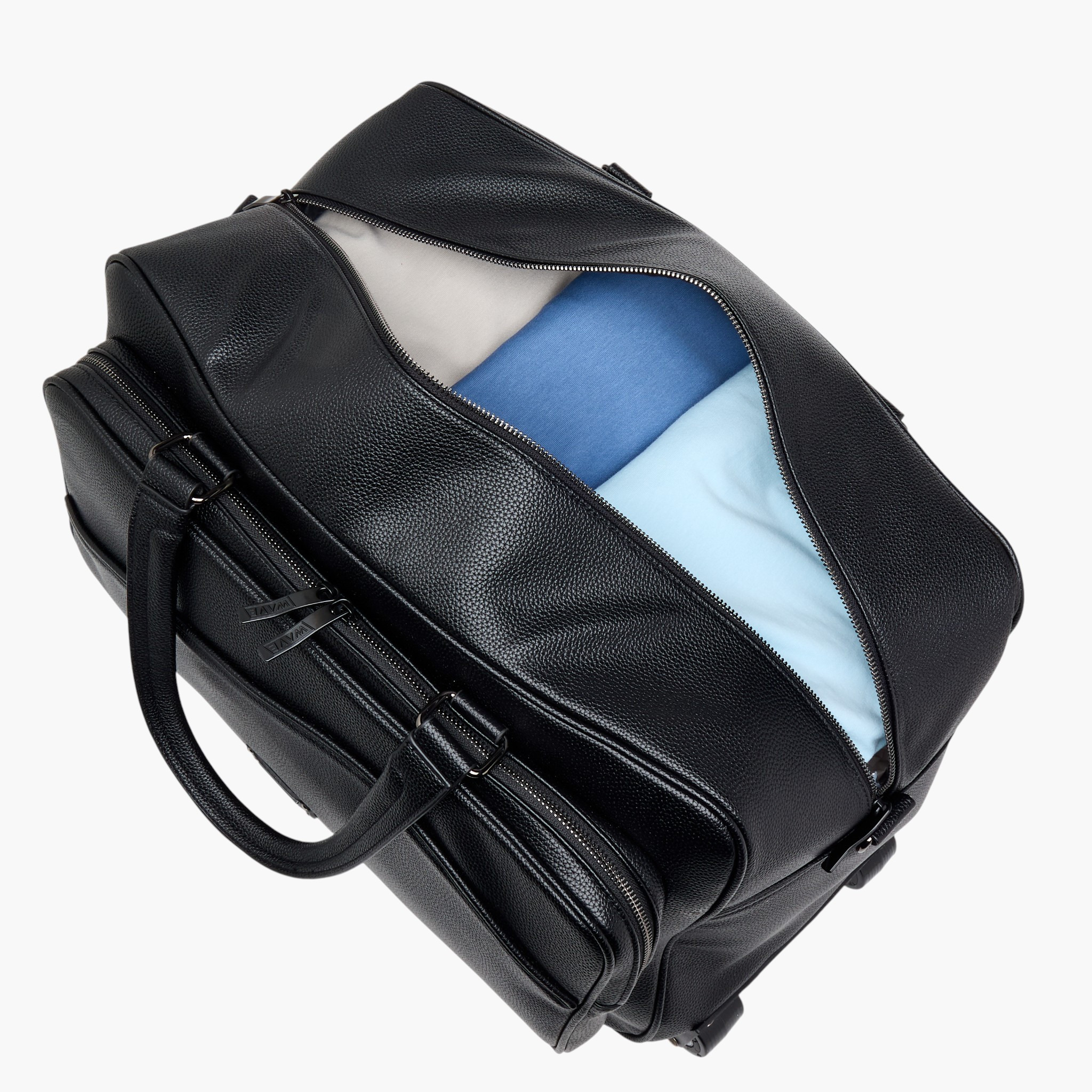 WAVE Retractable Handle Duffle Bag with Zip Closure-travel-luggagesandbags-dufflebags-image-8