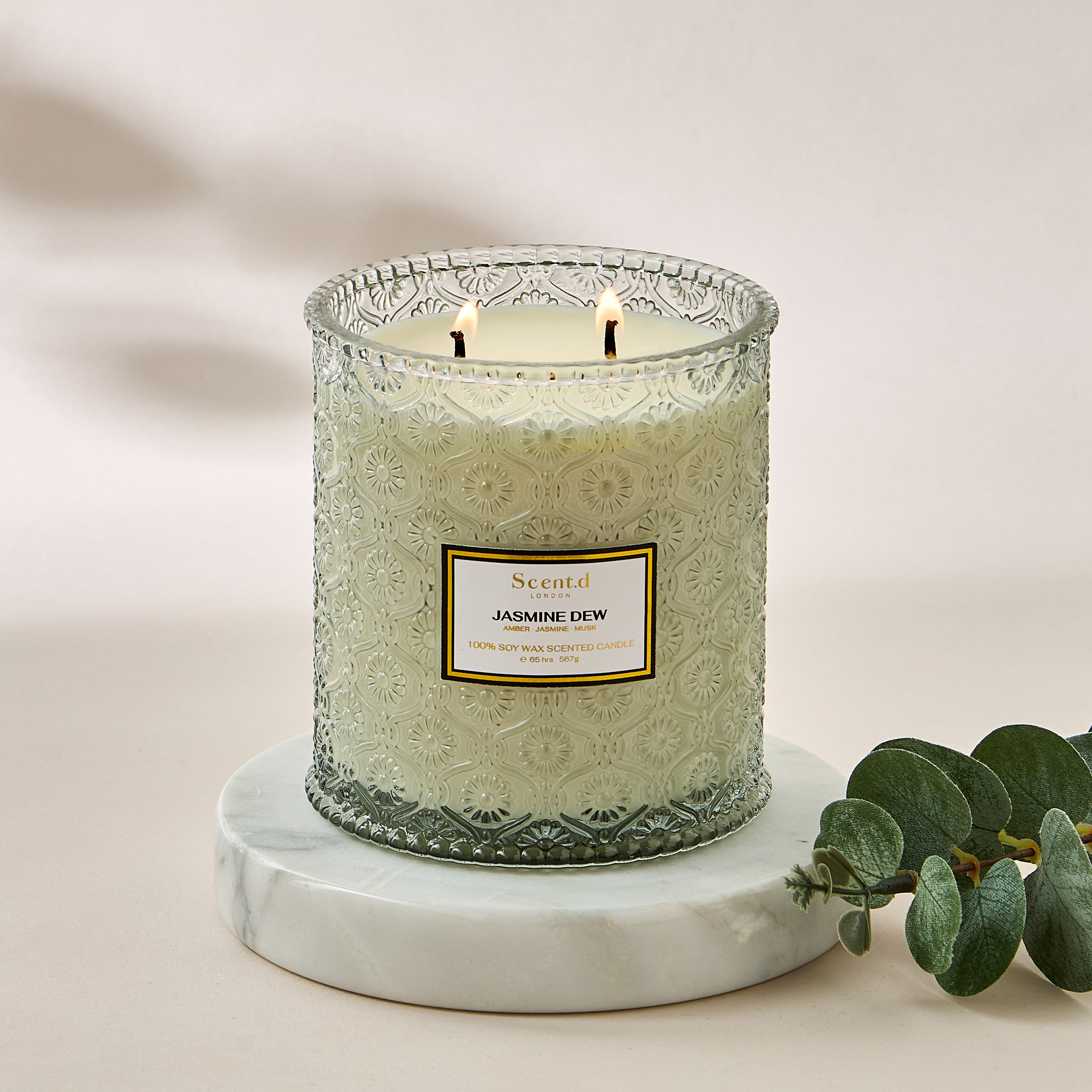 Scent.d London Fresh Cotton 2-Wick Jar Candle - 567 gms-household-homefragrance-candles-image-4