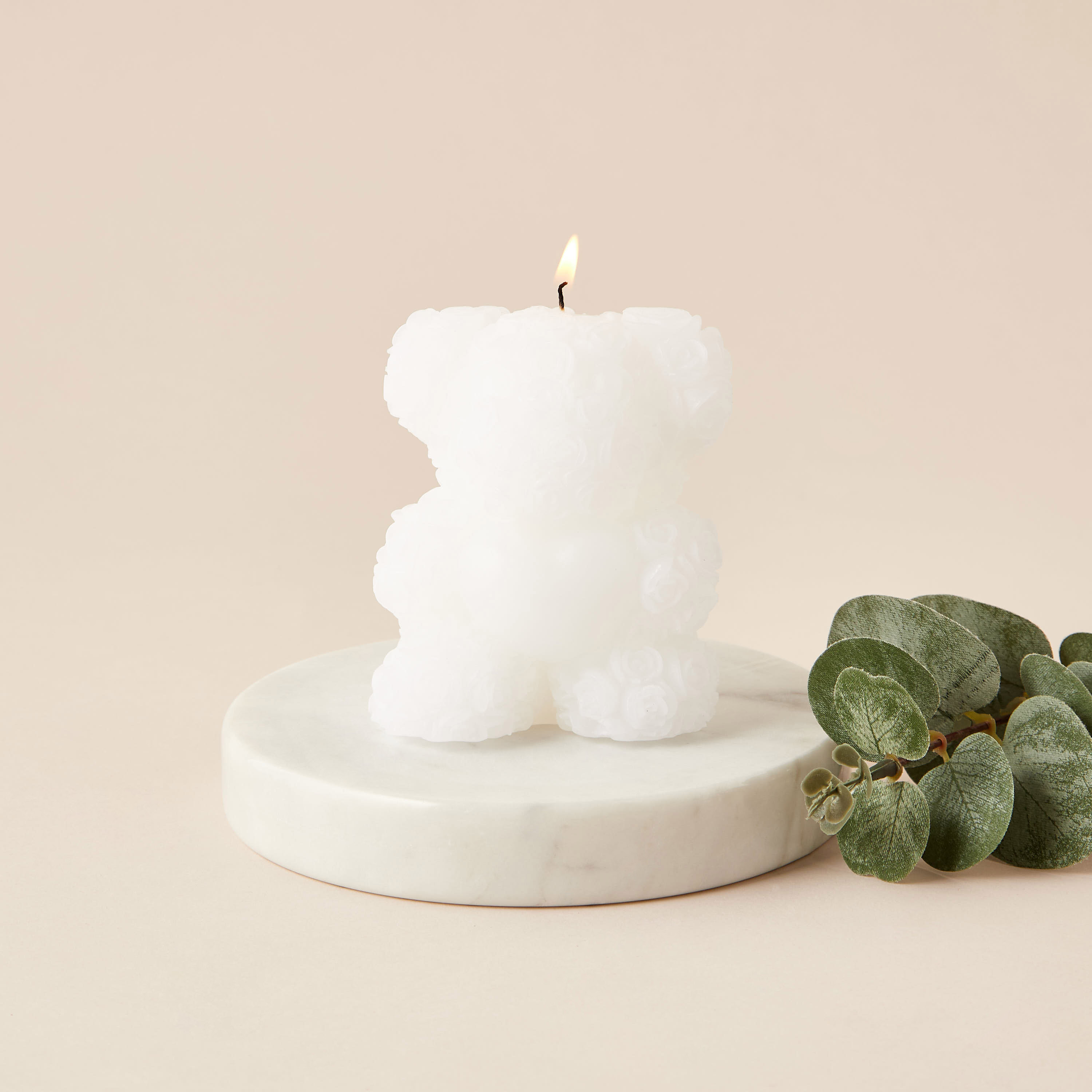 Teddy Bear Rose Scented Candle - 9.5 cm-household-homefragrance-candles-image-1