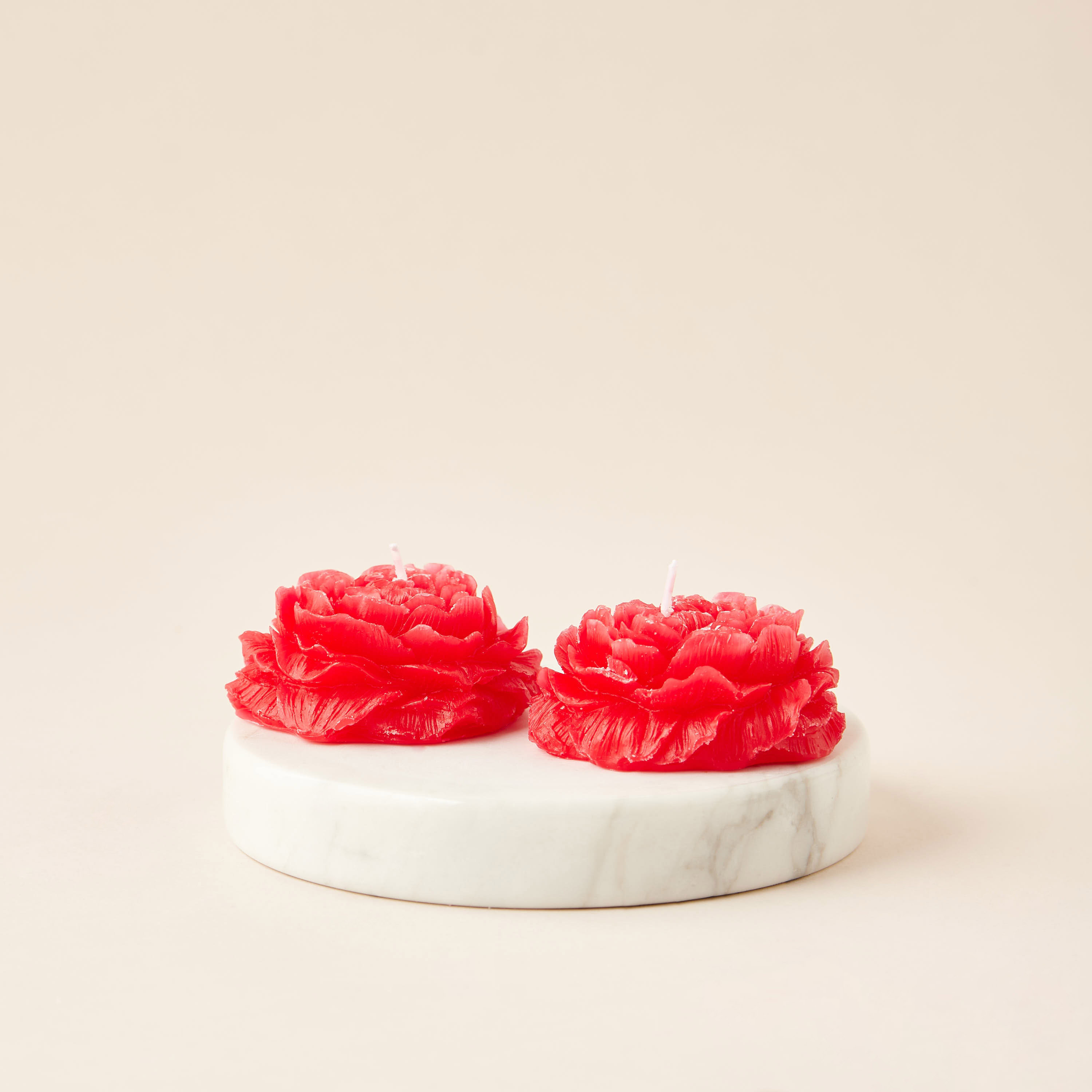 Rose Shaped Scented Decorative Candle - Set of 2-household-homefragrance-candles-image-2