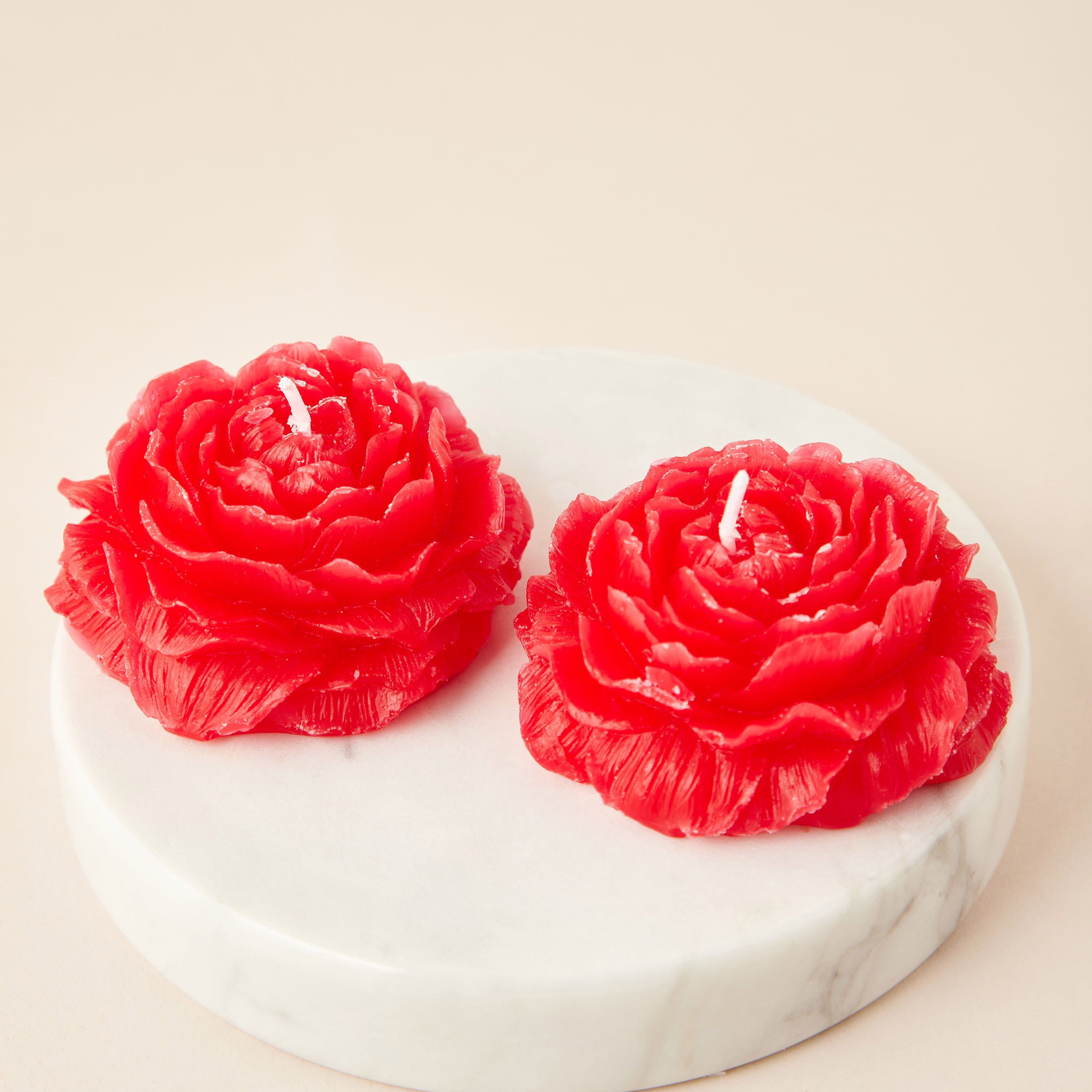 Rose Shaped Scented Decorative Candle - Set of 2-household-homefragrance-candles-image-3