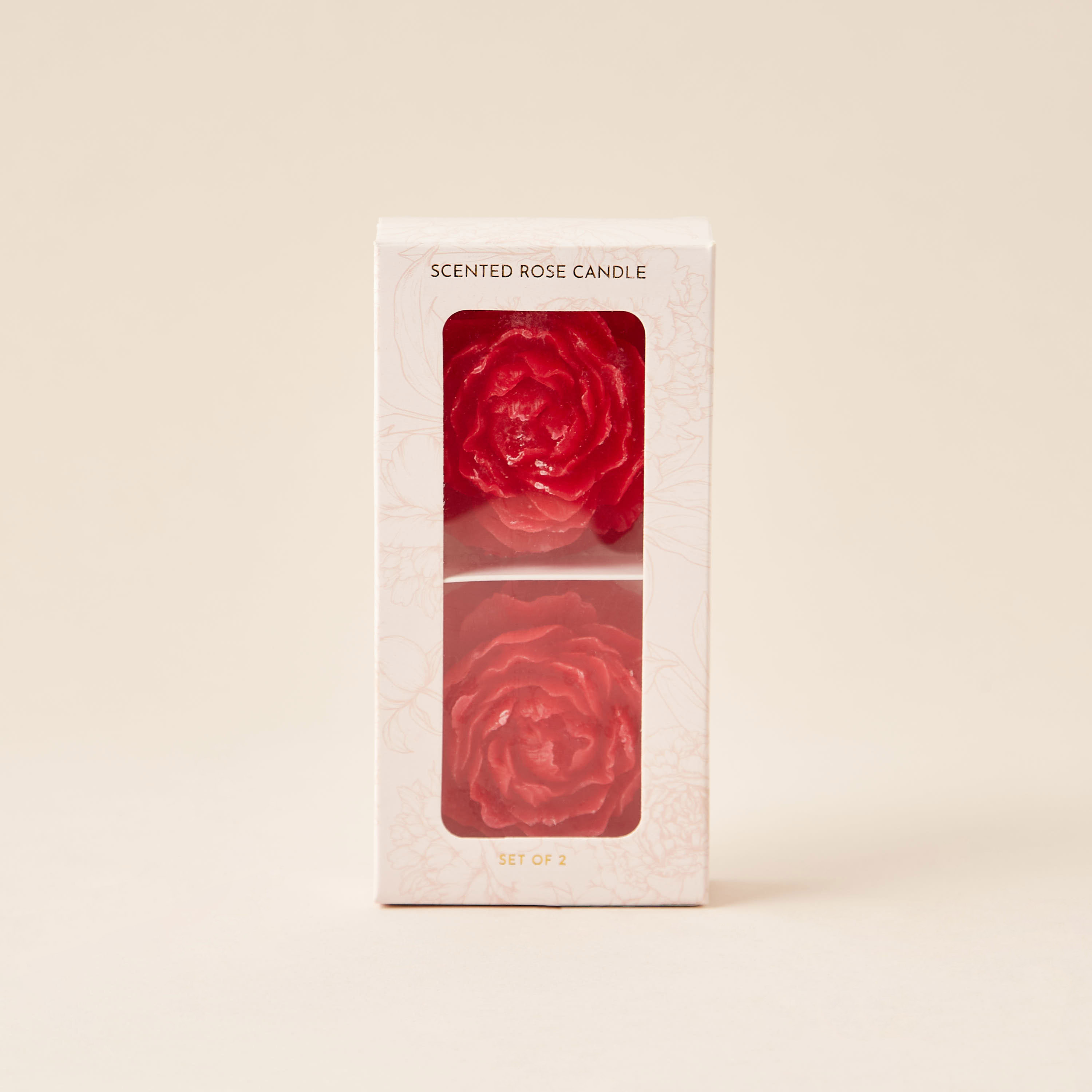 Rose Shaped Scented Decorative Candle - Set of 2-household-homefragrance-candles-image-4