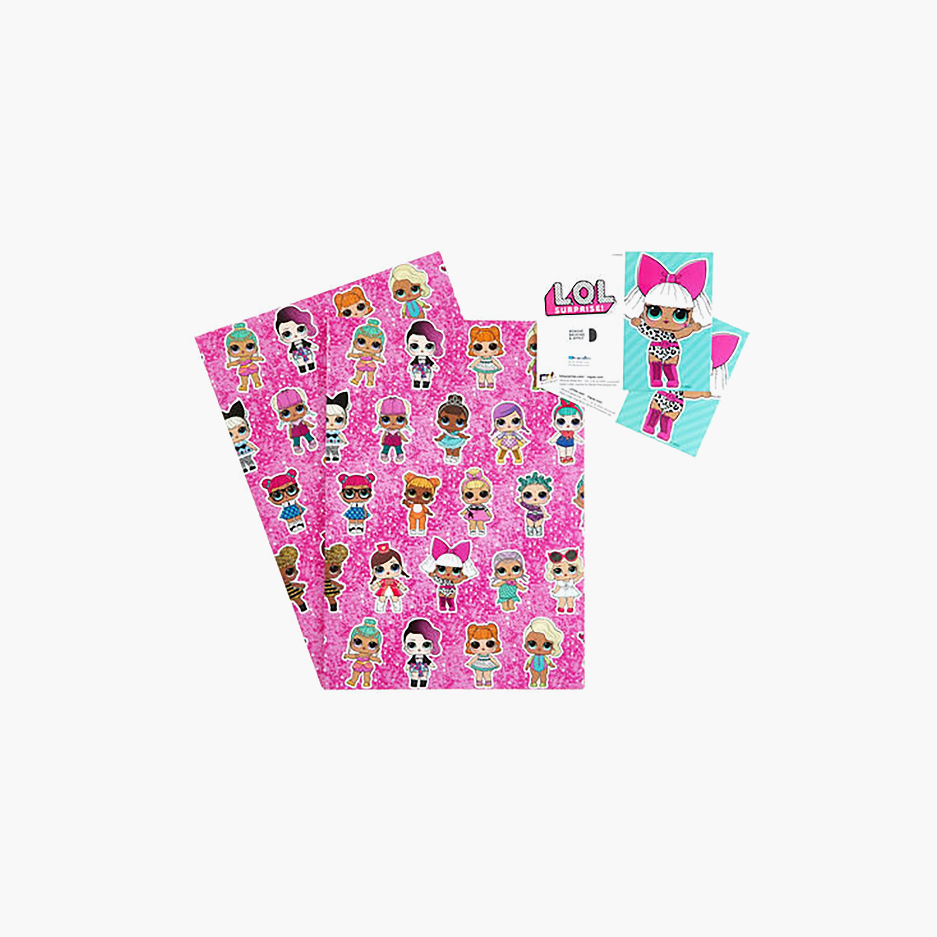 ورق تغليف هدايا قطعتين من إل أو إل - 2 متر × 70 سم-household-giftingaccessories-accessories-image-1
