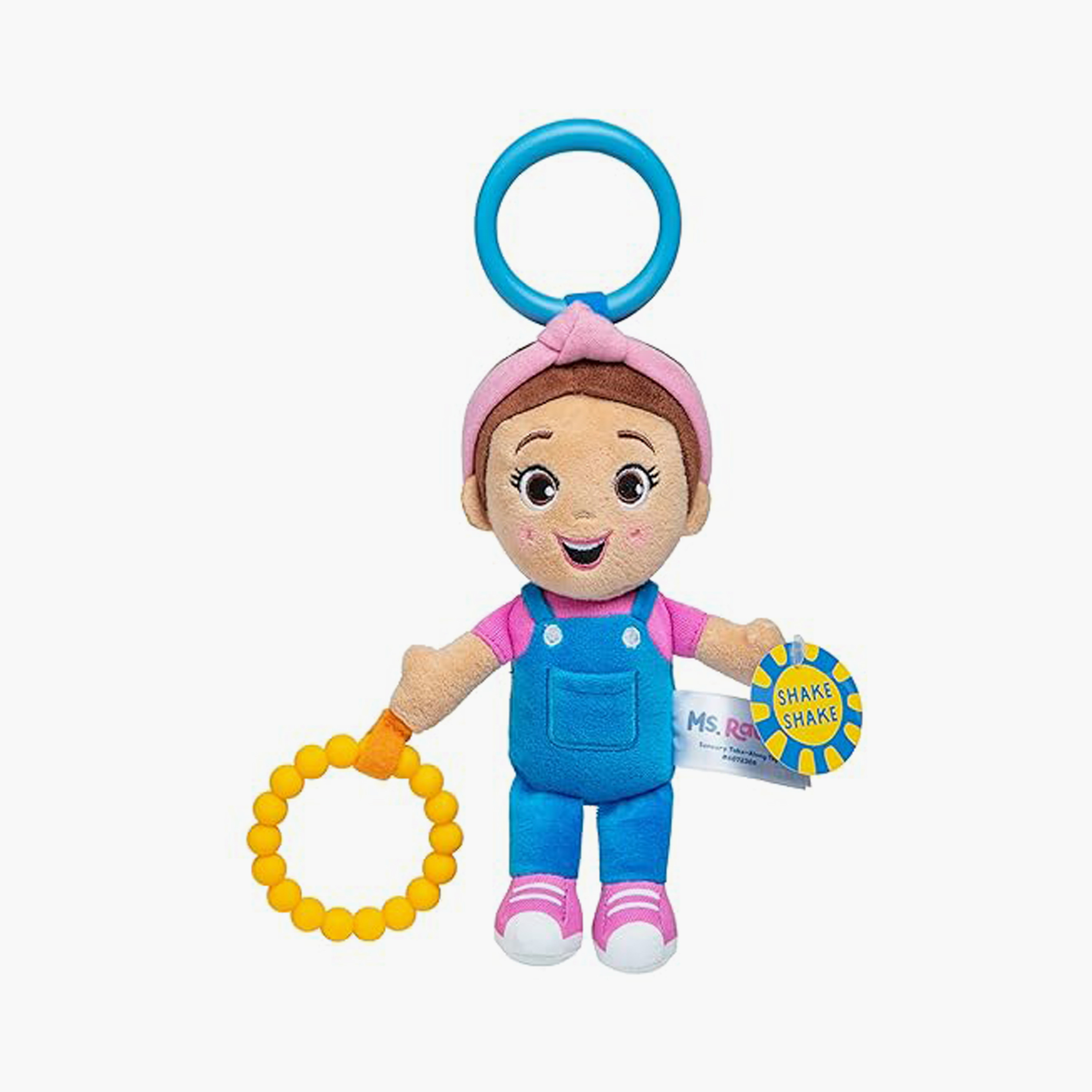 Spin Master Ms. Rachel Official Sensory Take-Along Toy with Rattle & Clip-toys-babyandtoddlertoys-rattlesandteethers-image-1