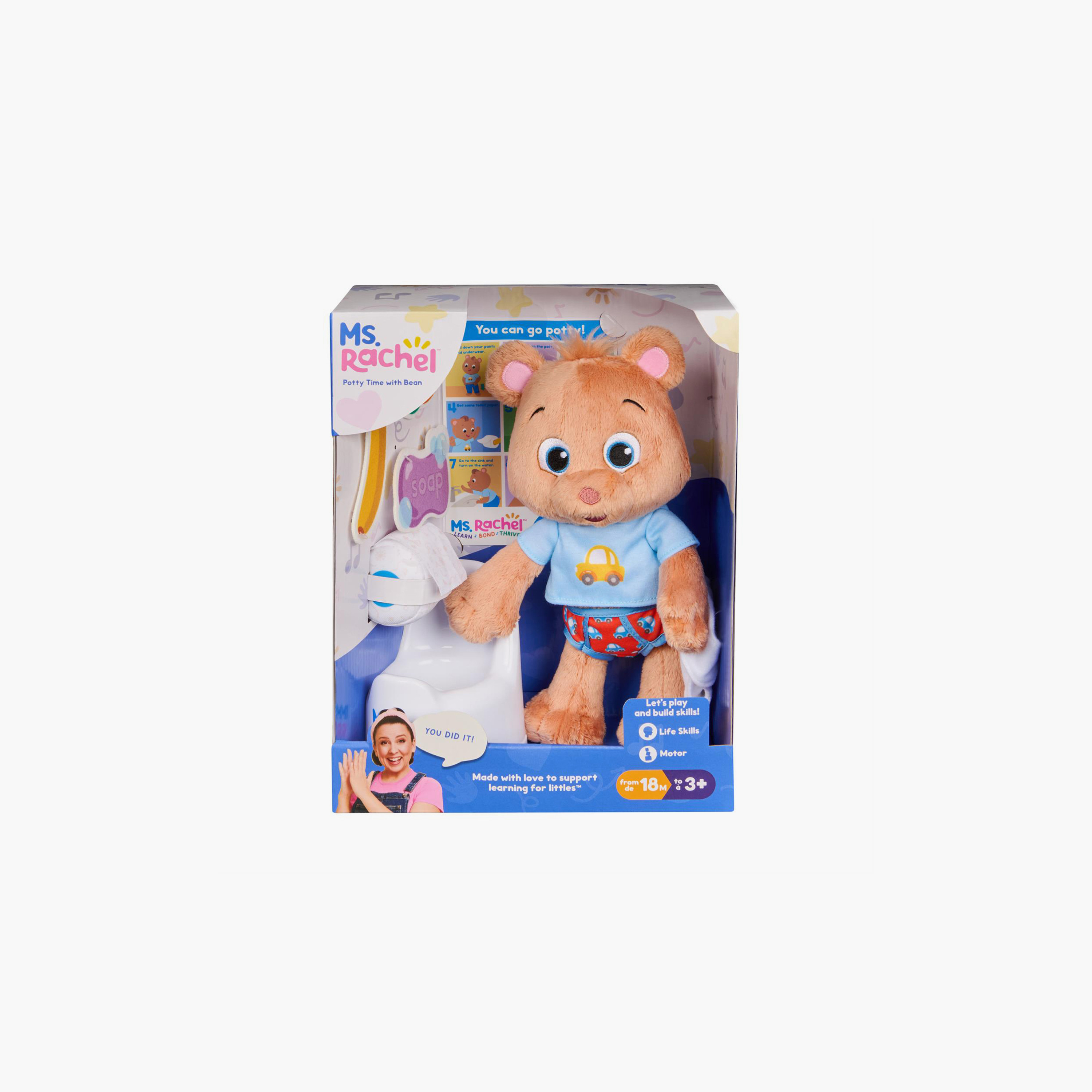 Spin Master Ms. Rachel Potty Time with Bean Plush Teddy Bear - 11-inch-toys-babyandtoddlertoys-learningtoys-image-2