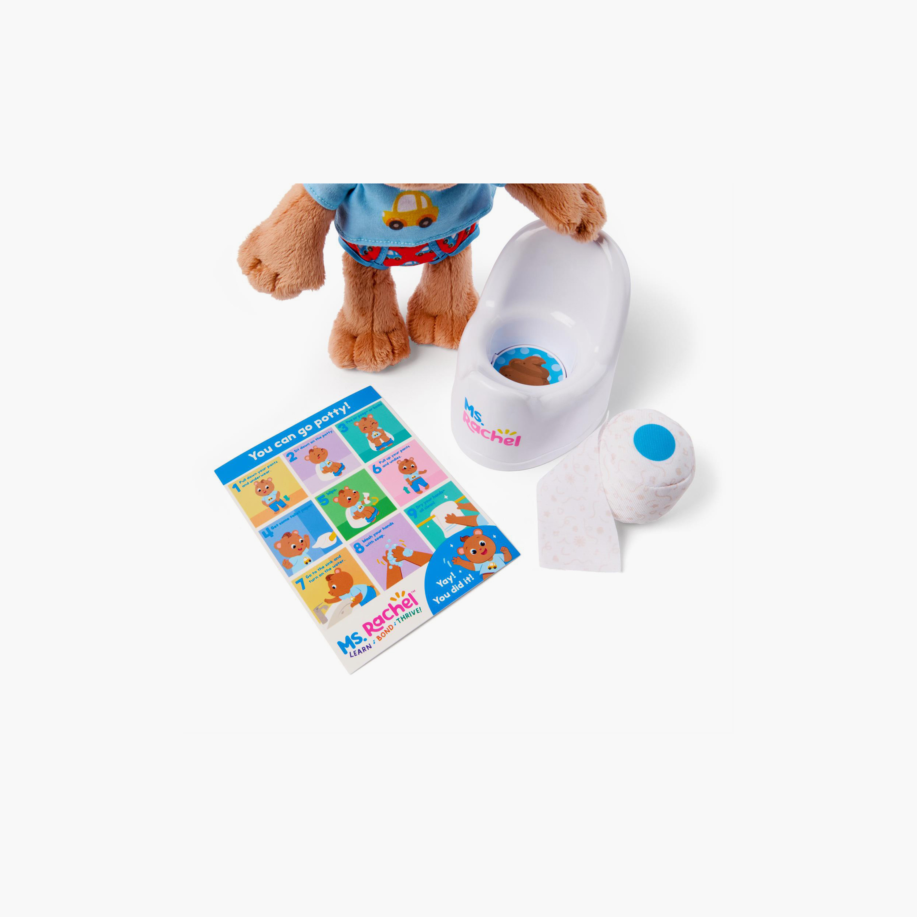 Spin Master Ms. Rachel Potty Time with Bean Plush Teddy Bear - 11-inch-toys-babyandtoddlertoys-learningtoys-image-4