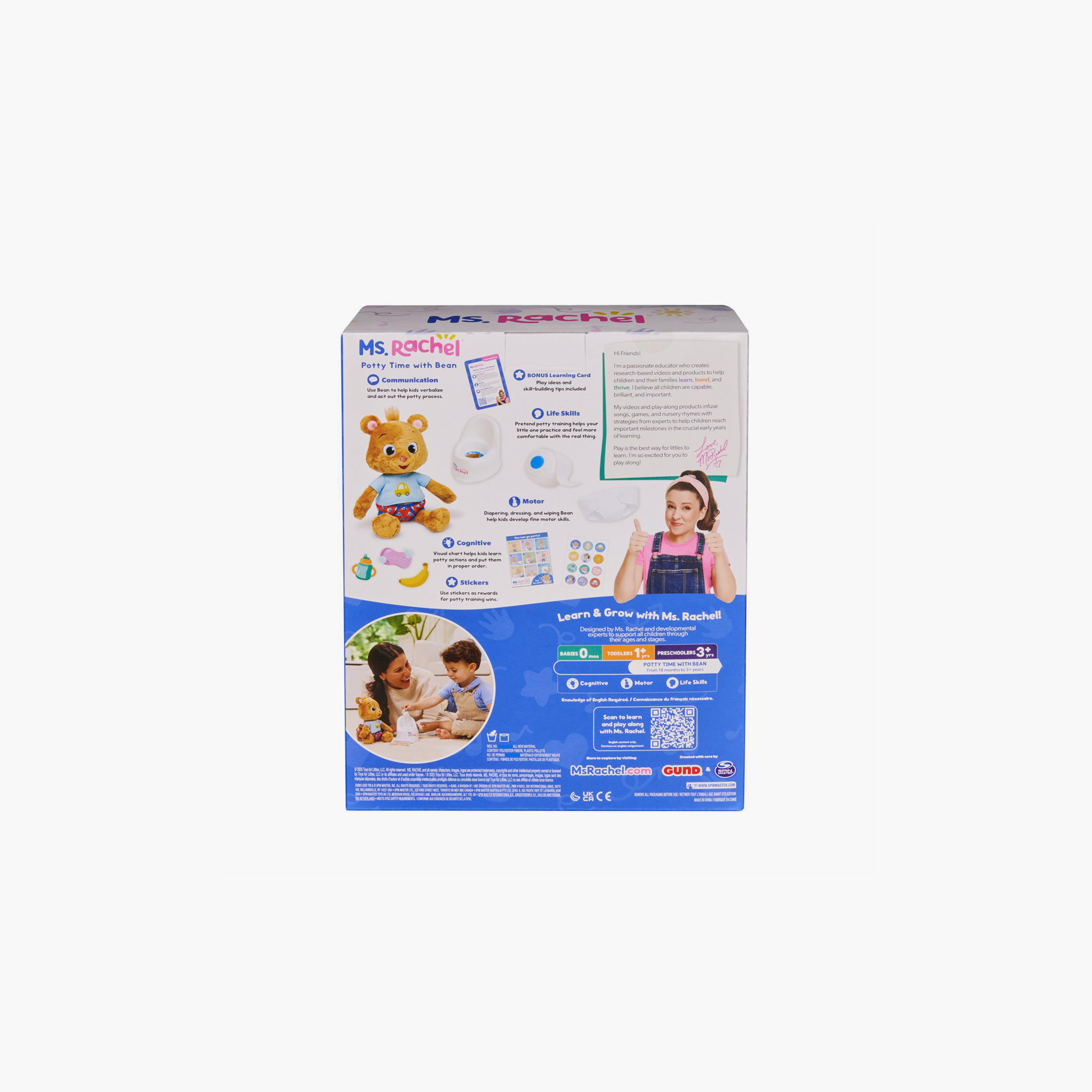 Spin Master Ms. Rachel Potty Time with Bean Plush Teddy Bear - 11-inch-toys-babyandtoddlertoys-learningtoys-image-5